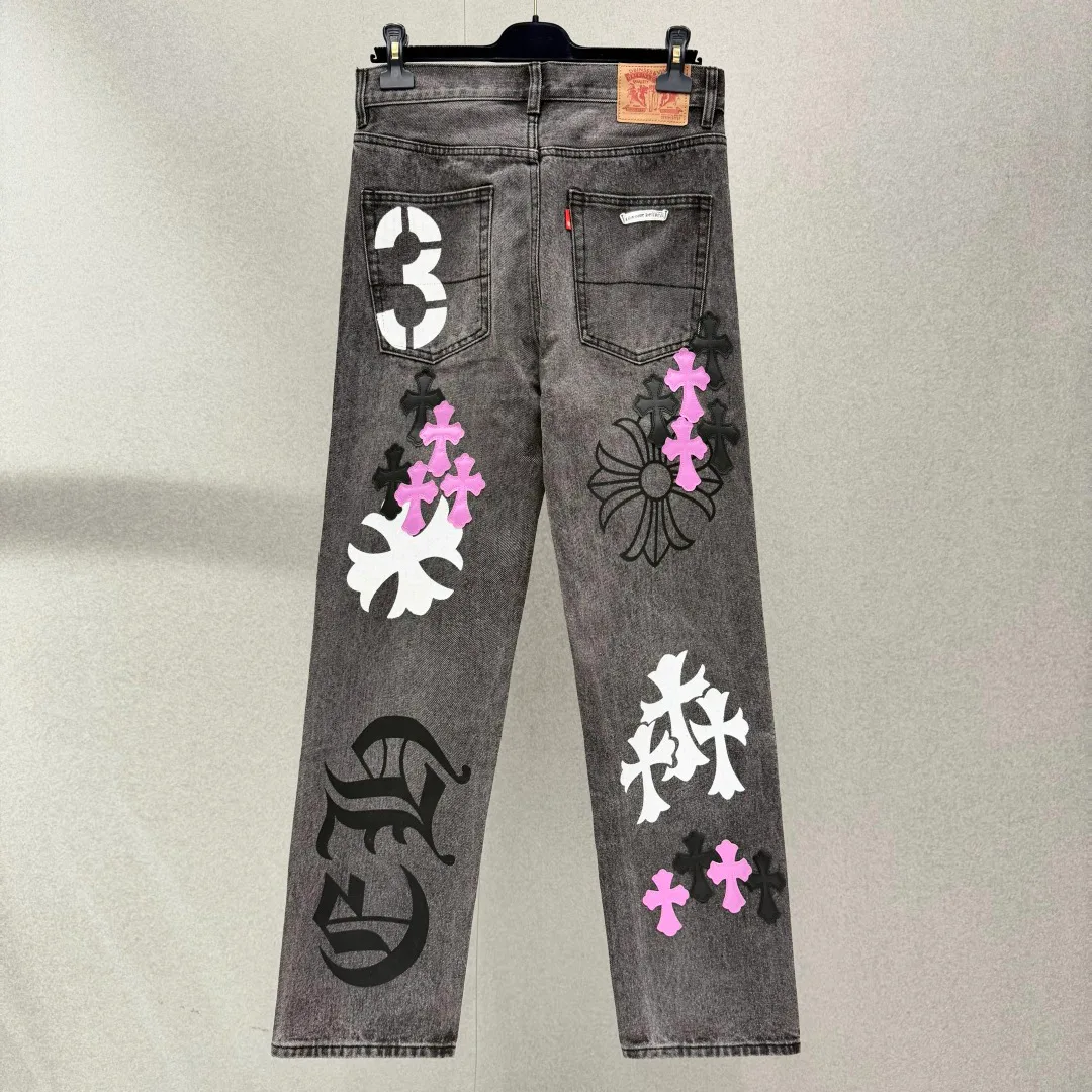 Джинсы Мужские Chrome Hearts 18278393