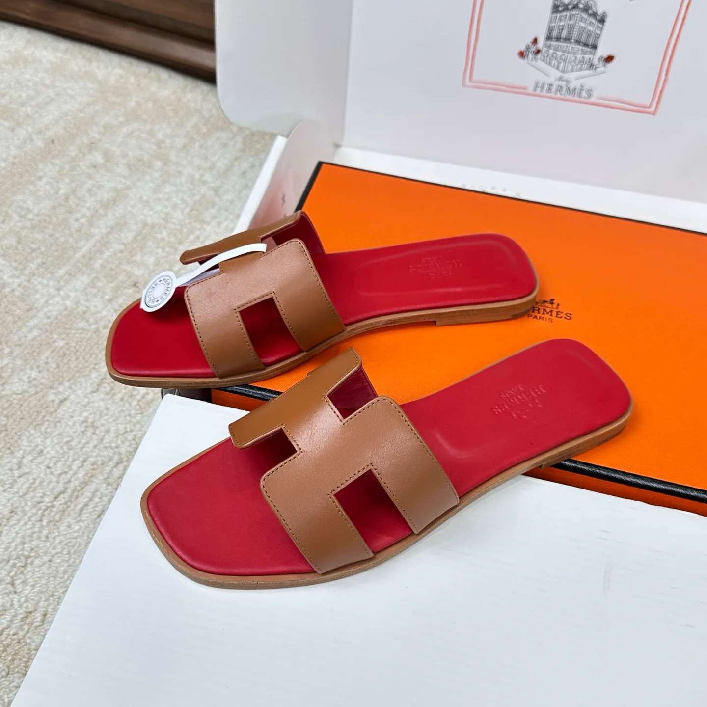 Шлепанцы Женские Hermes 3043247