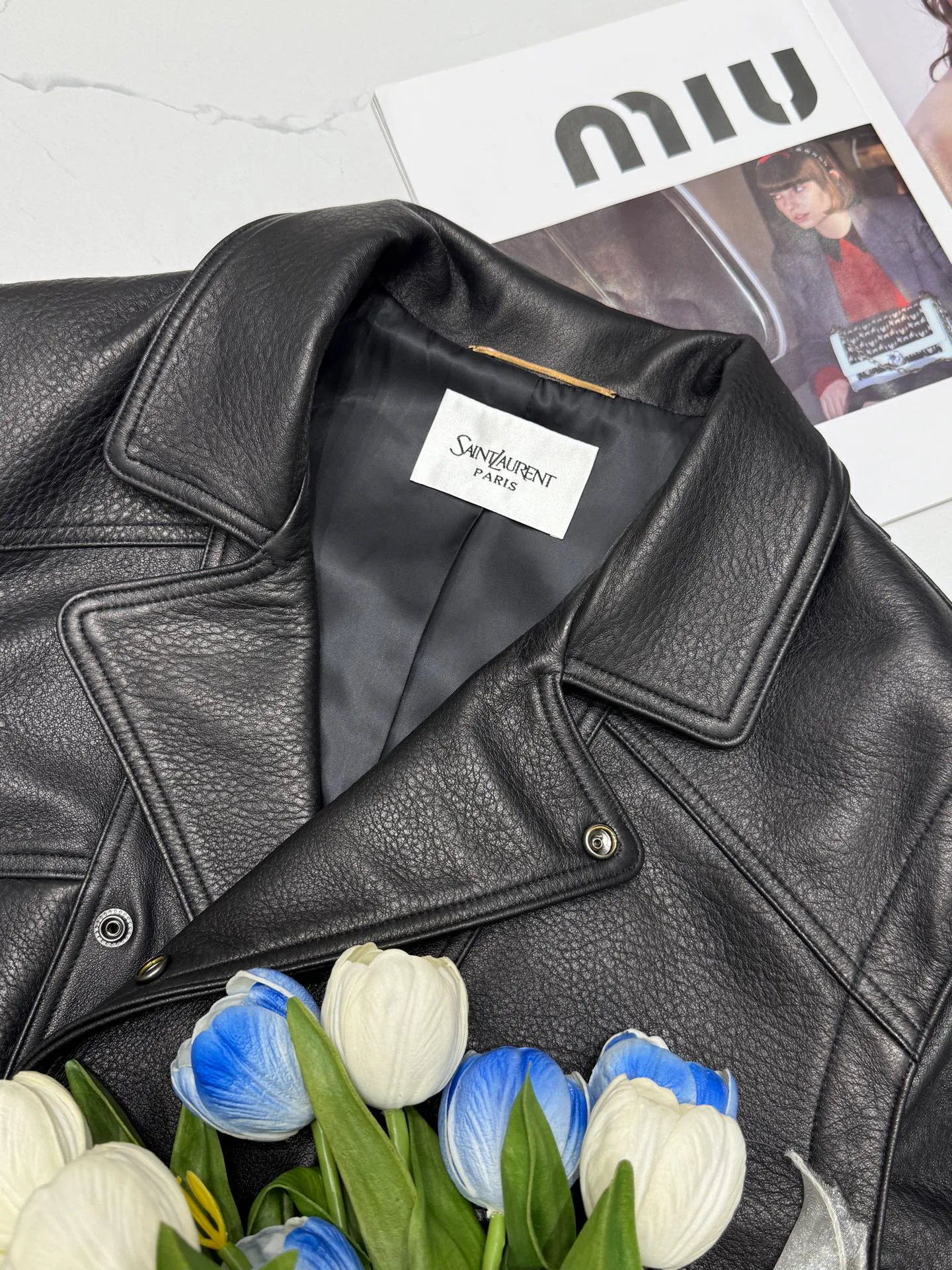 Кожаные Куртки И Дублёнки Женские Saint Laurent 11544762