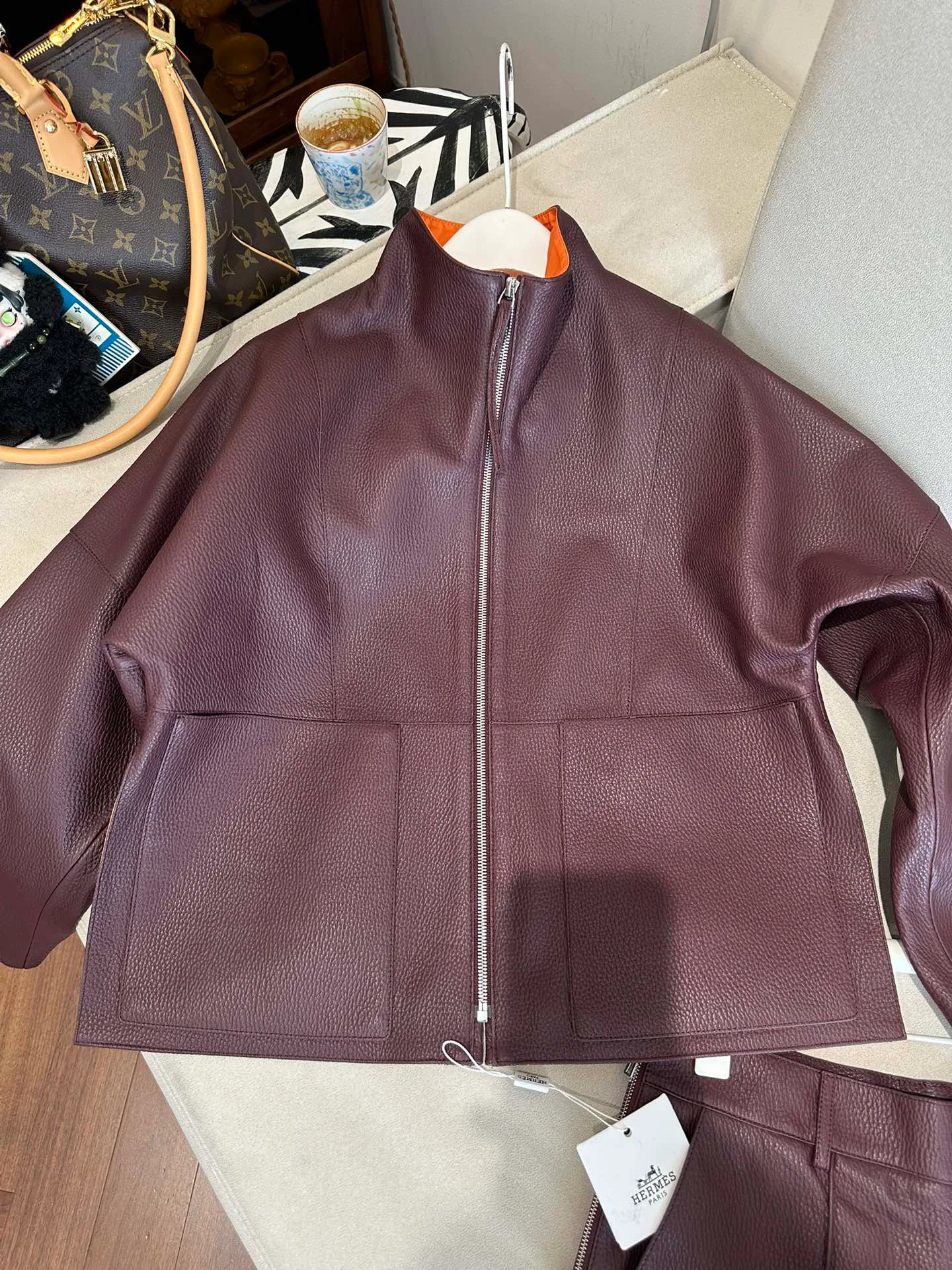 Кожаные Куртки И Дублёнки Женские Hermes 11460724