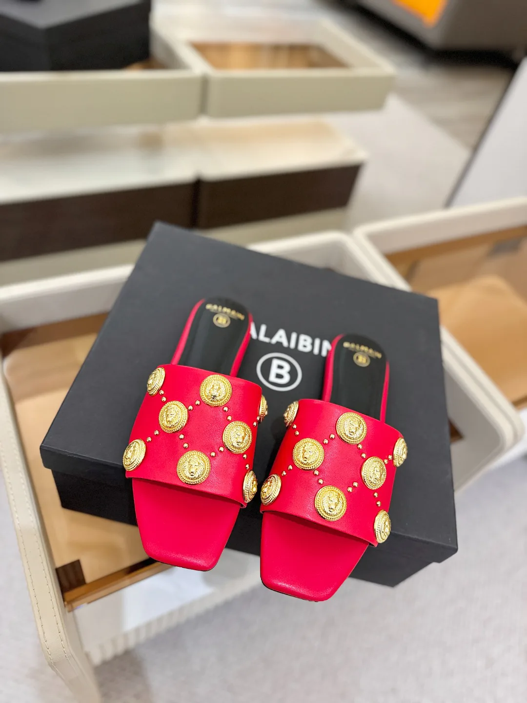 Шлепанцы Женские Balmain 841029