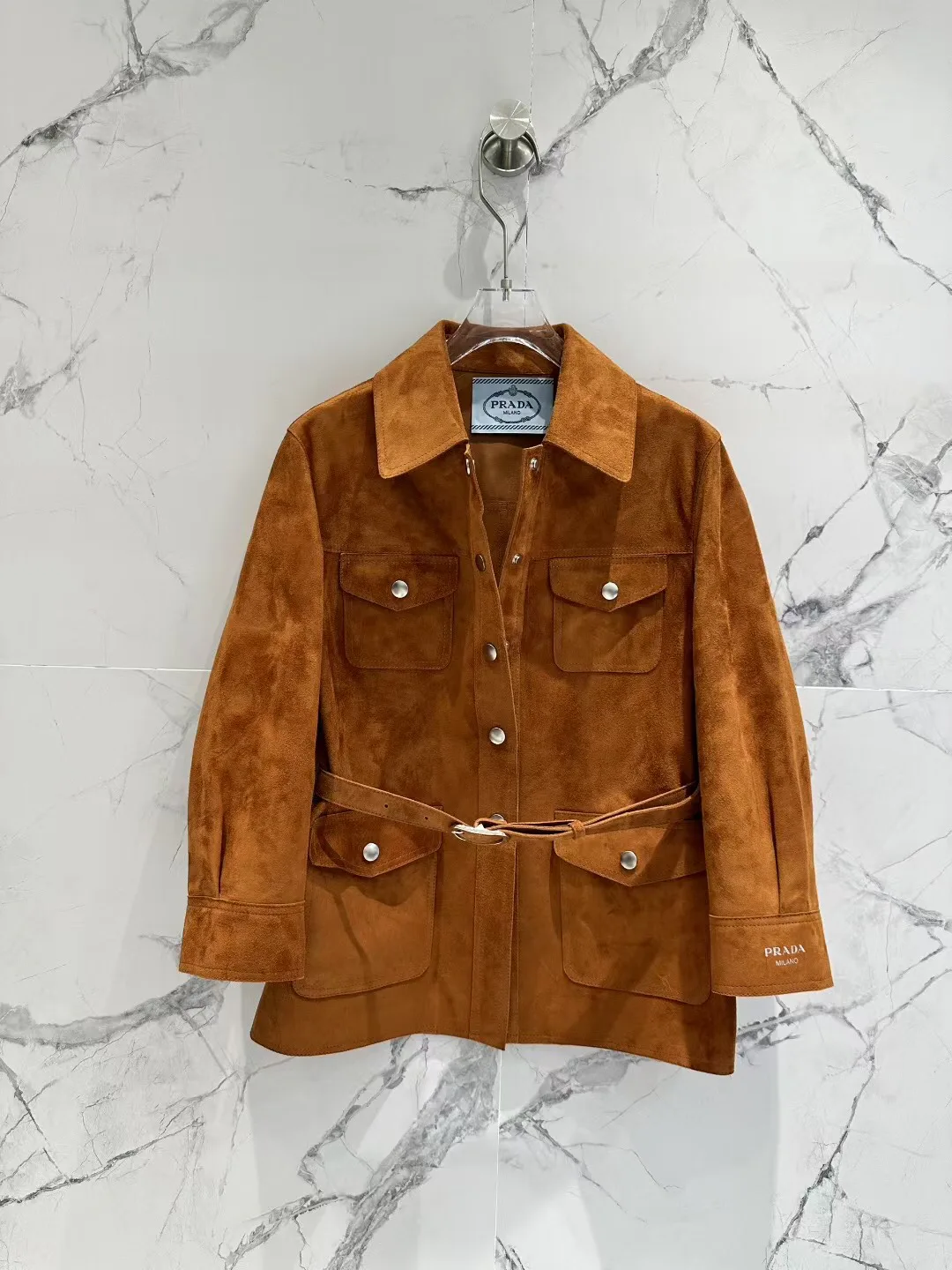 Кожаные Куртки И Дублёнки Женские Prada 13186446