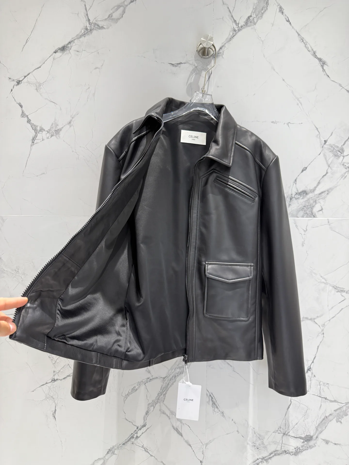 Кожаные Куртки И Дублёнки Женские Celine 11759328