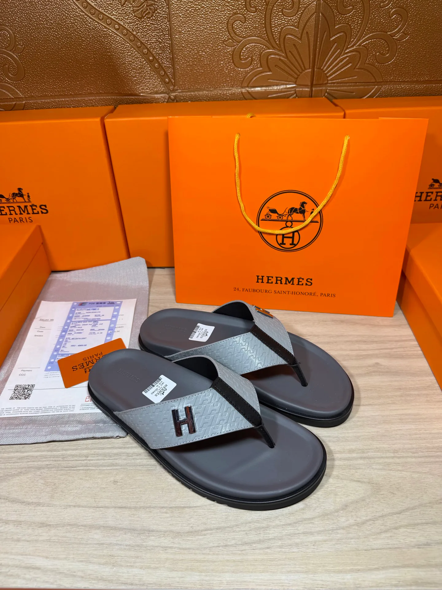 Шлепанцы Мужские Hermes 19414495