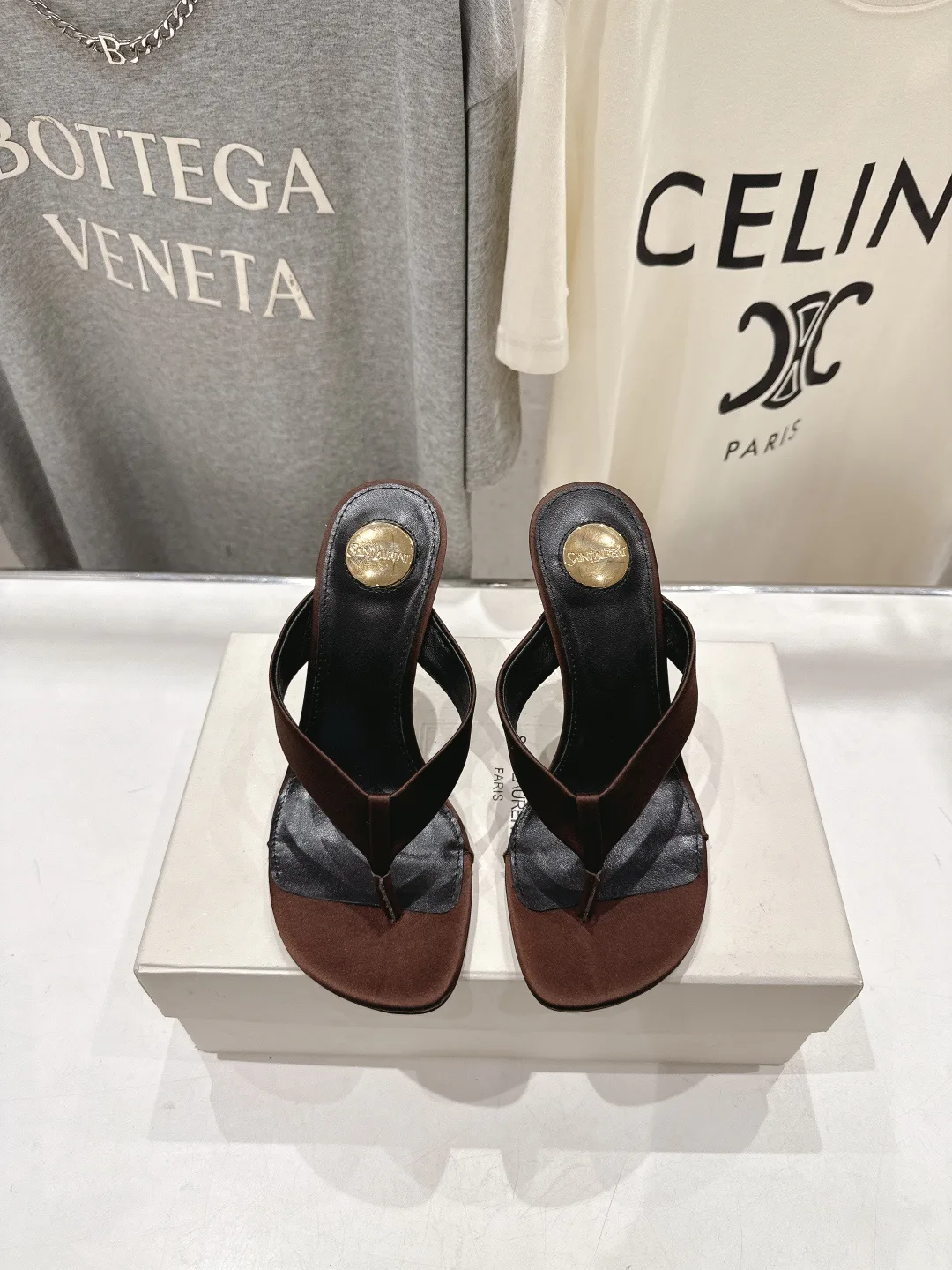 Шлепанцы Женские Saint Laurent 11623323