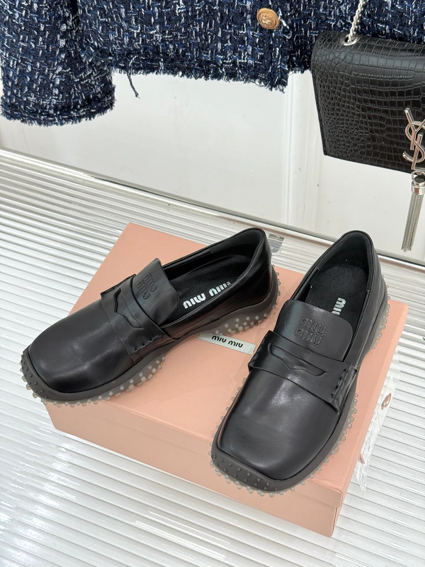 Лоферы И Мокасины Женские Miu Miu 17646506