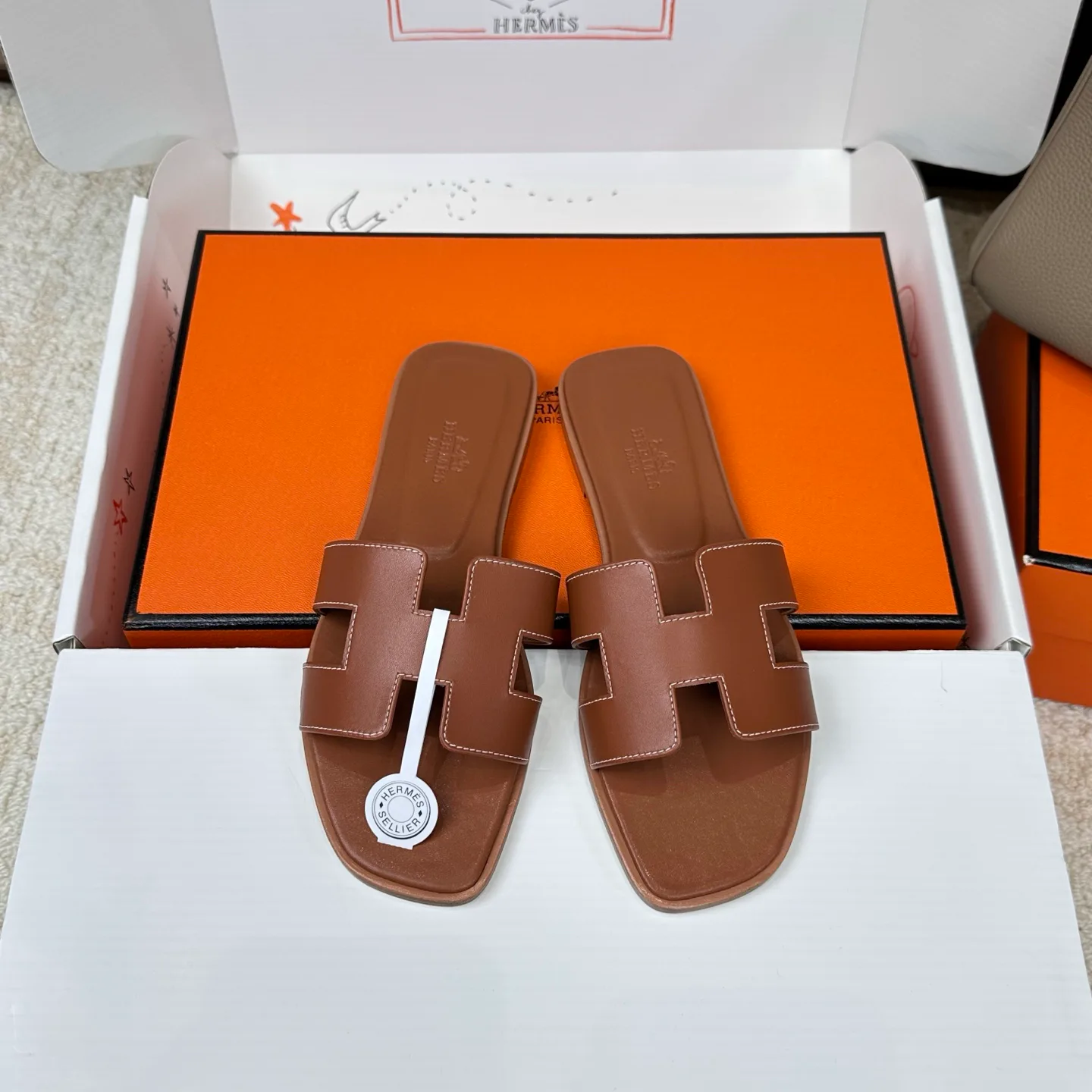 Шлепанцы Женские Hermes 3043276