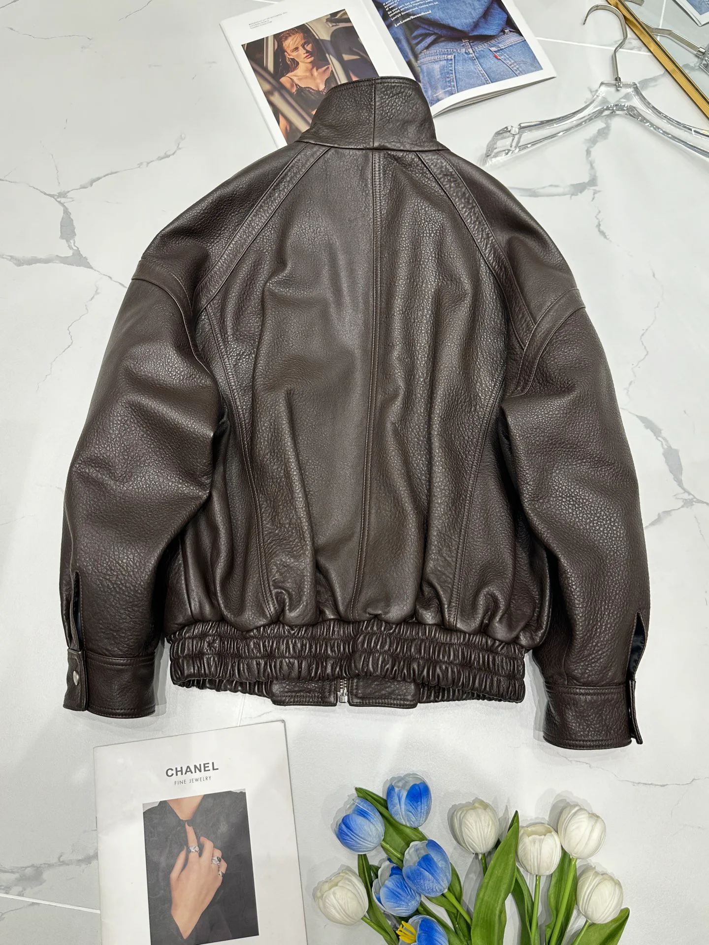 Кожаные Куртки И Дублёнки Женские Saint Laurent 11544764