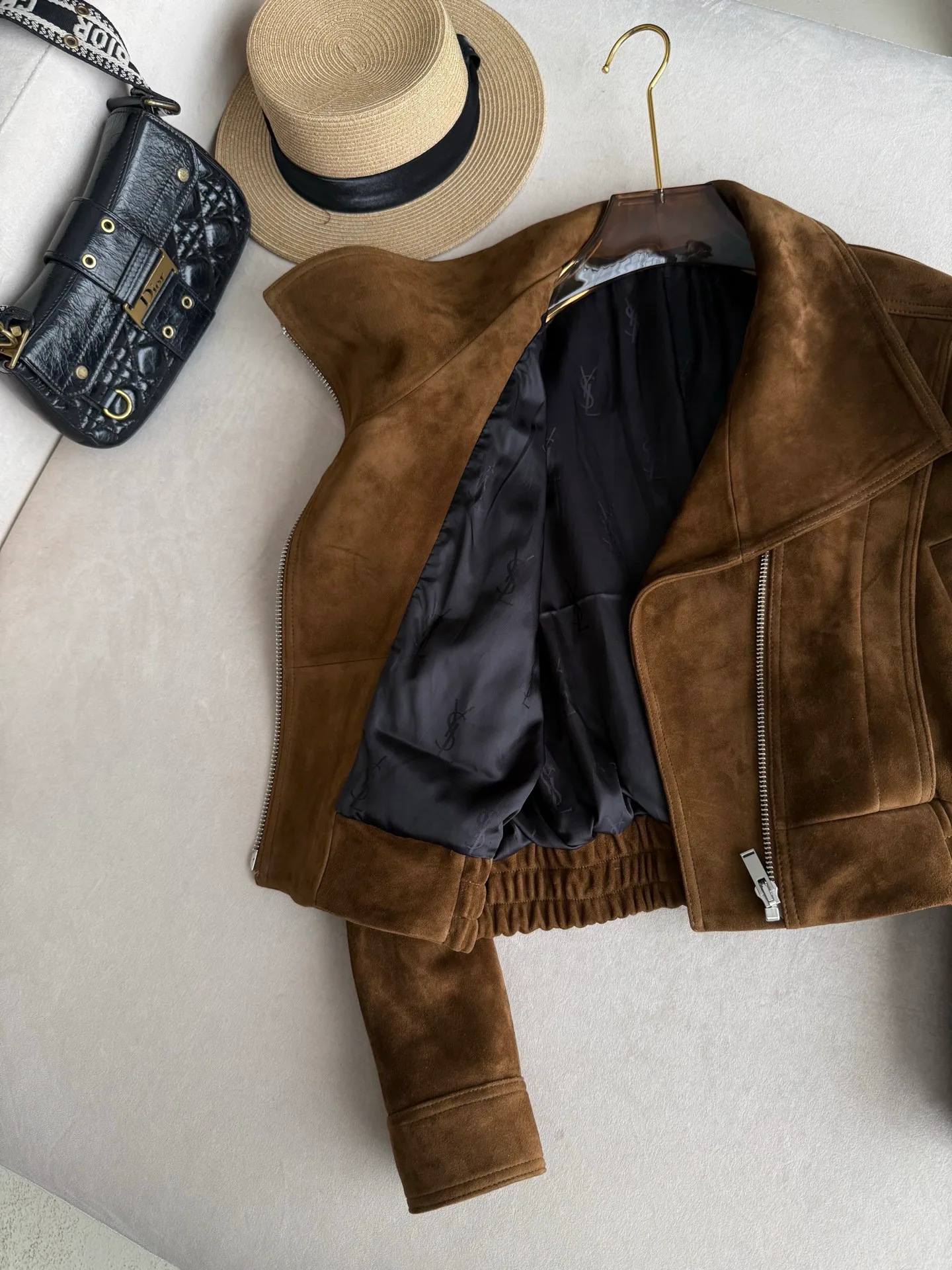 Кожаные Куртки И Дублёнки Женские Saint Laurent 18259827