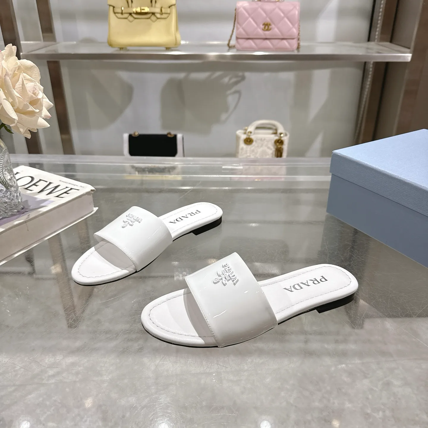 Шлепанцы Женские Prada 490962