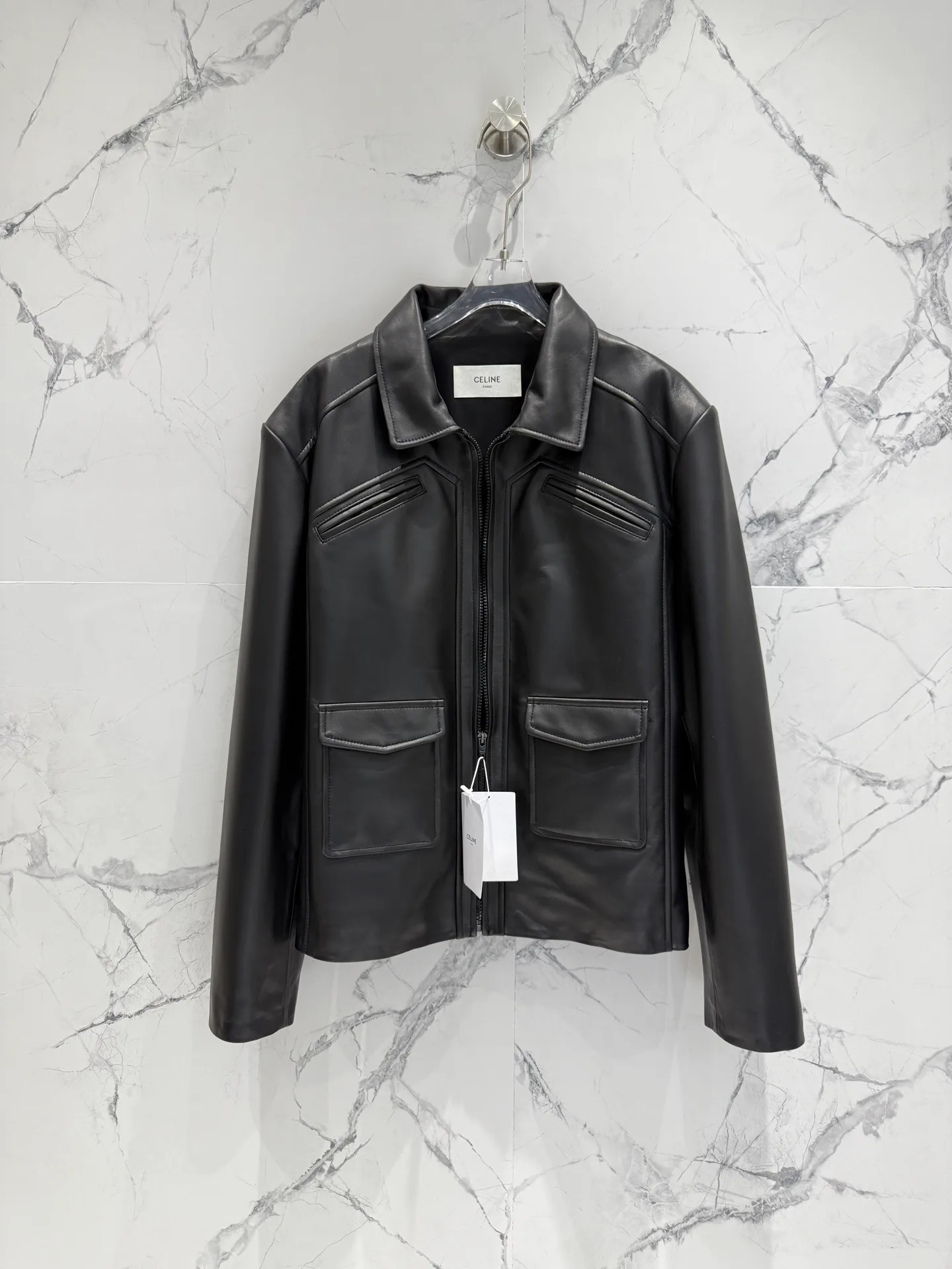 Кожаные Куртки И Дублёнки Женские Celine 11759328