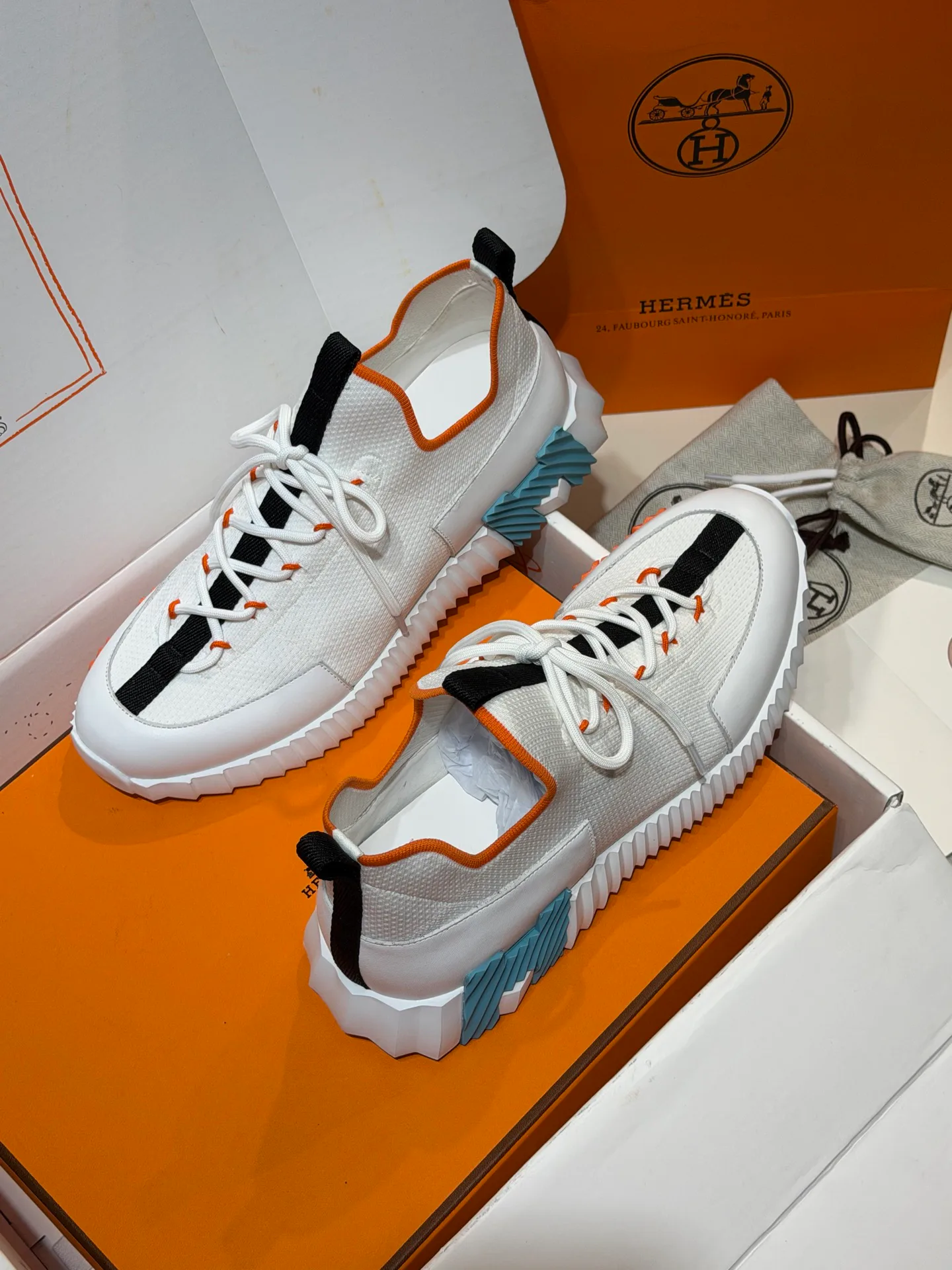 Кроссовки Мужские Hermes 554599