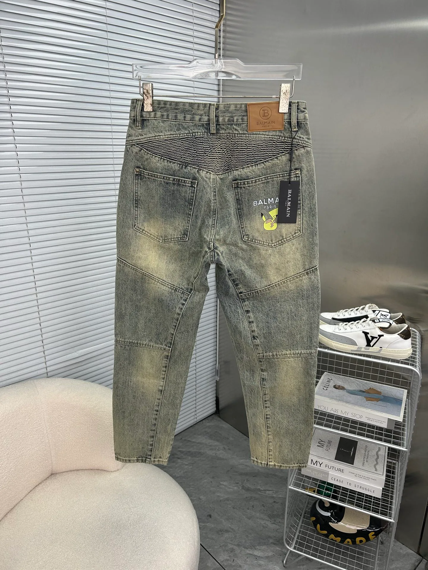 Джинсы Мужские Balmain 819036