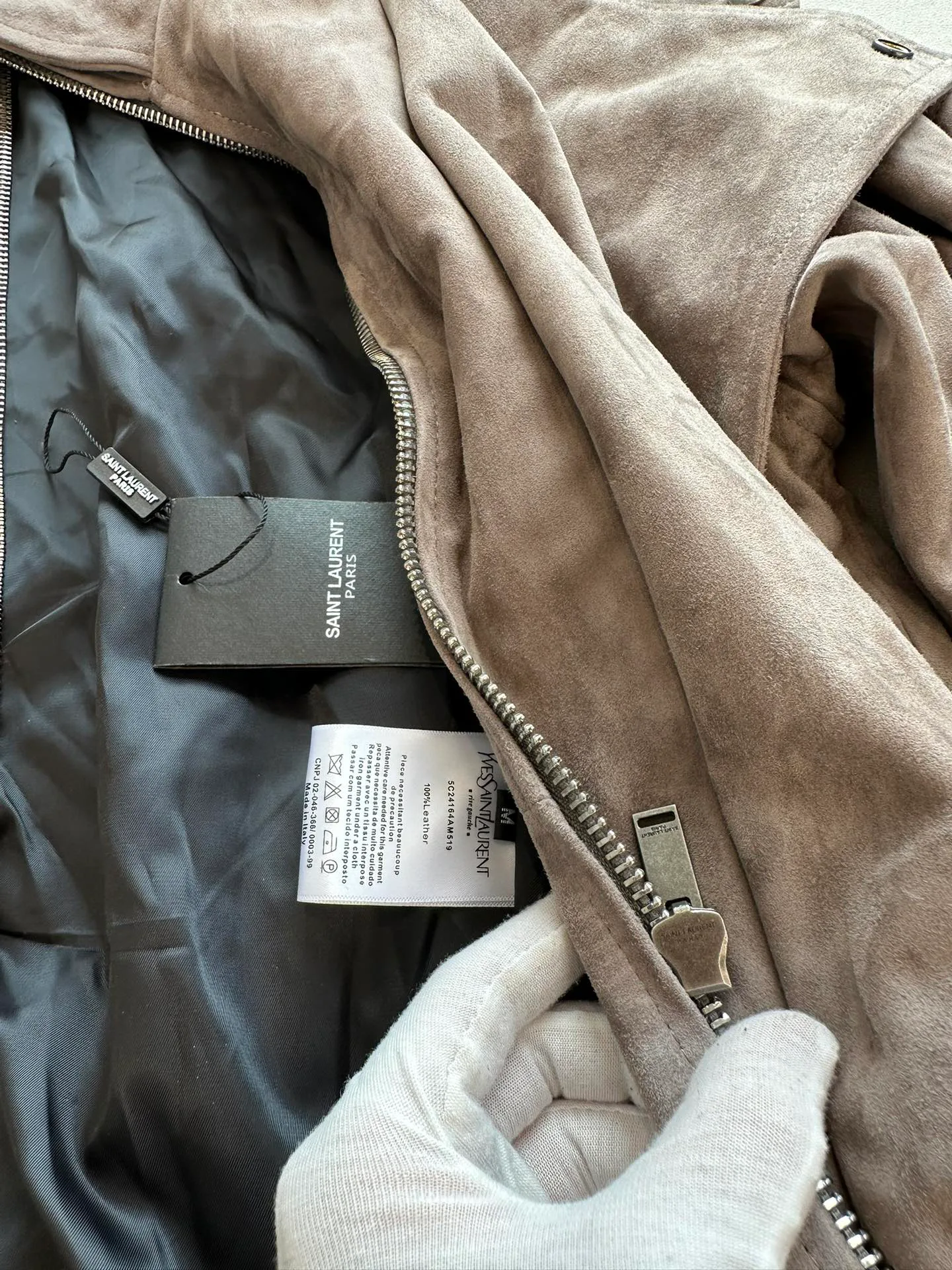 Кожаные Куртки И Дублёнки Женские Saint Laurent 11518133