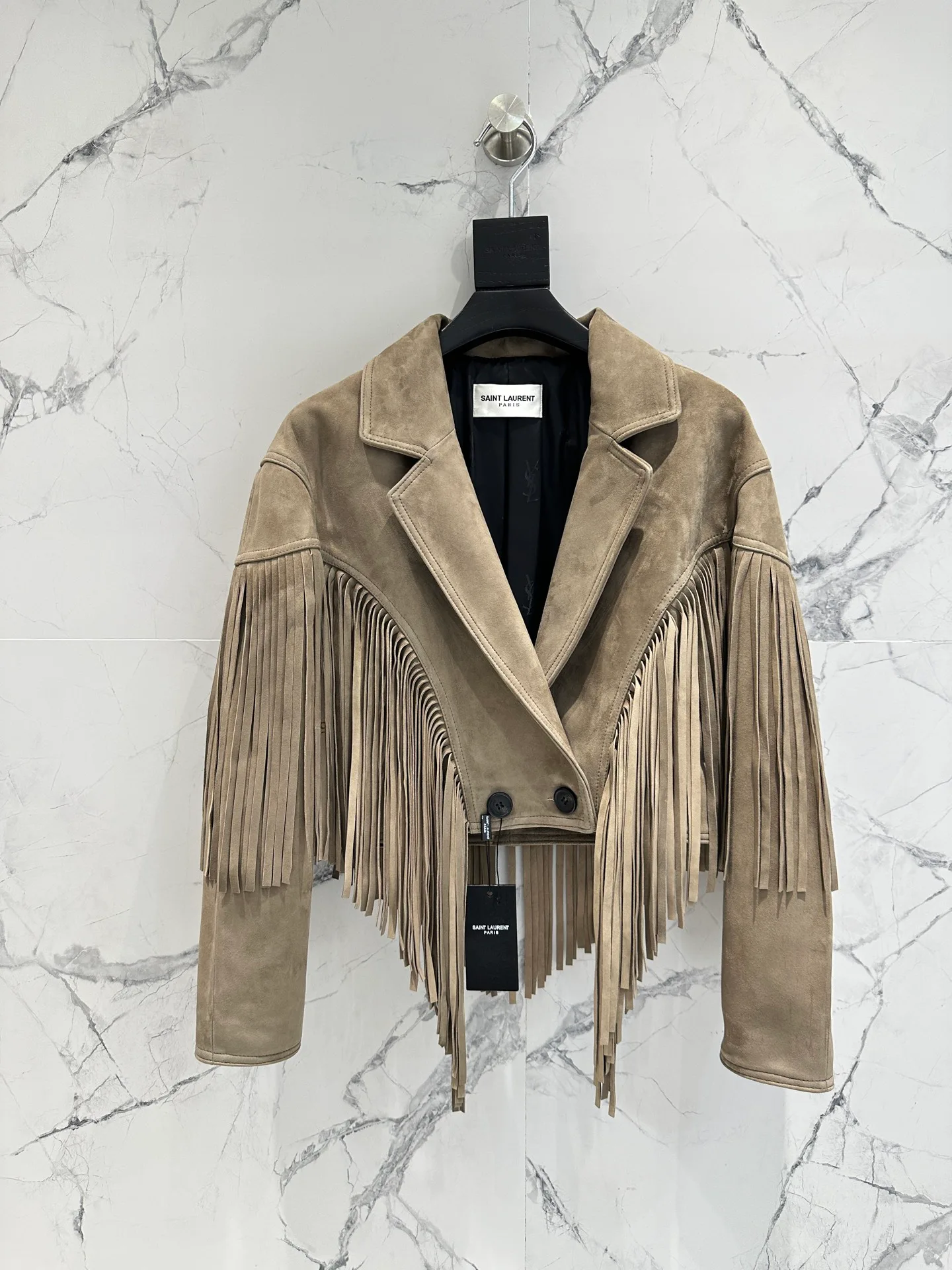 Кожаные Куртки И Дублёнки Женские Saint Laurent 12956991