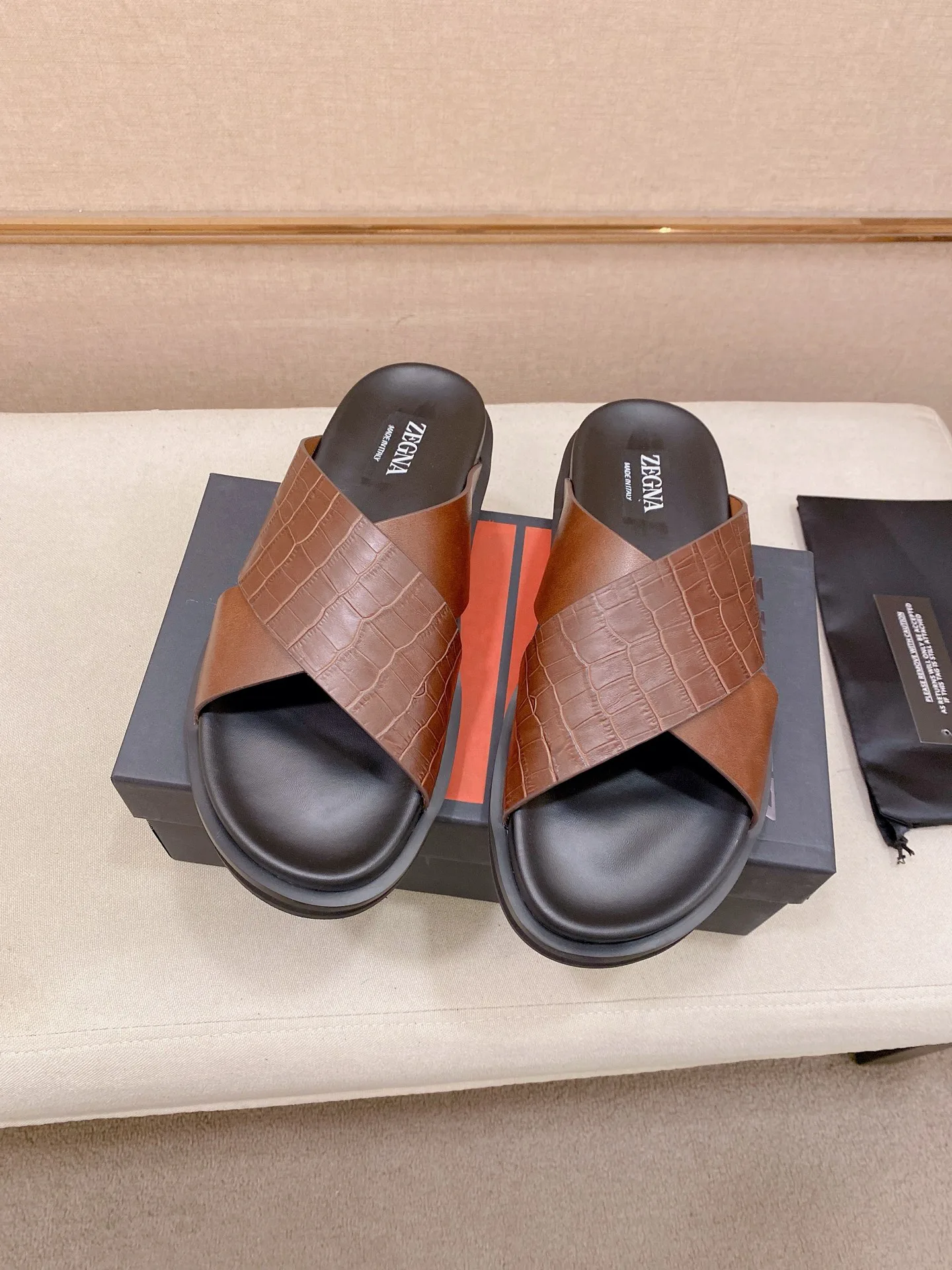 Шлепанцы Мужские Zegna 12785747