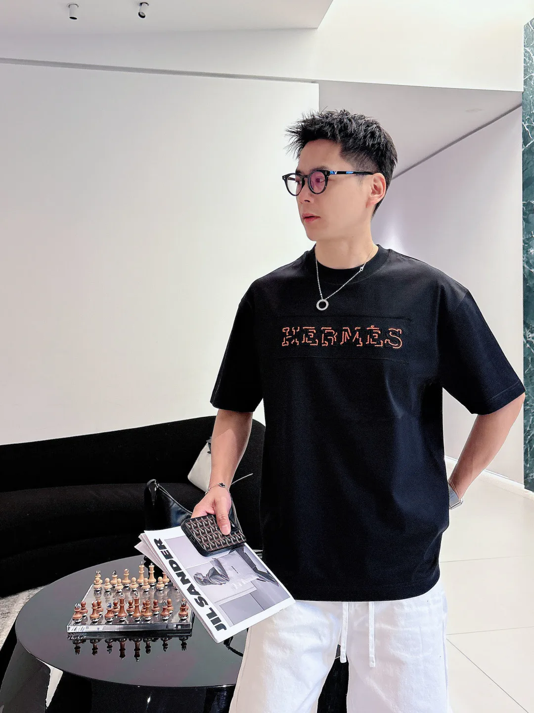 Футболки Мужские Hermes 9465268