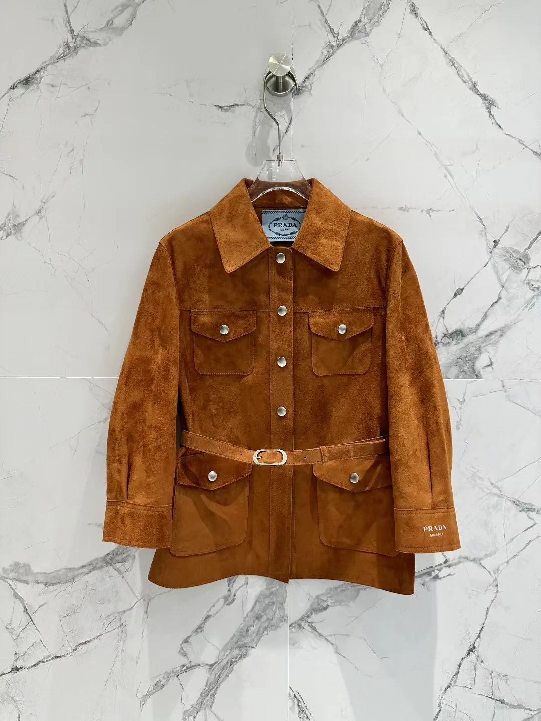 Кожаные Куртки И Дублёнки Женские Prada 13186446