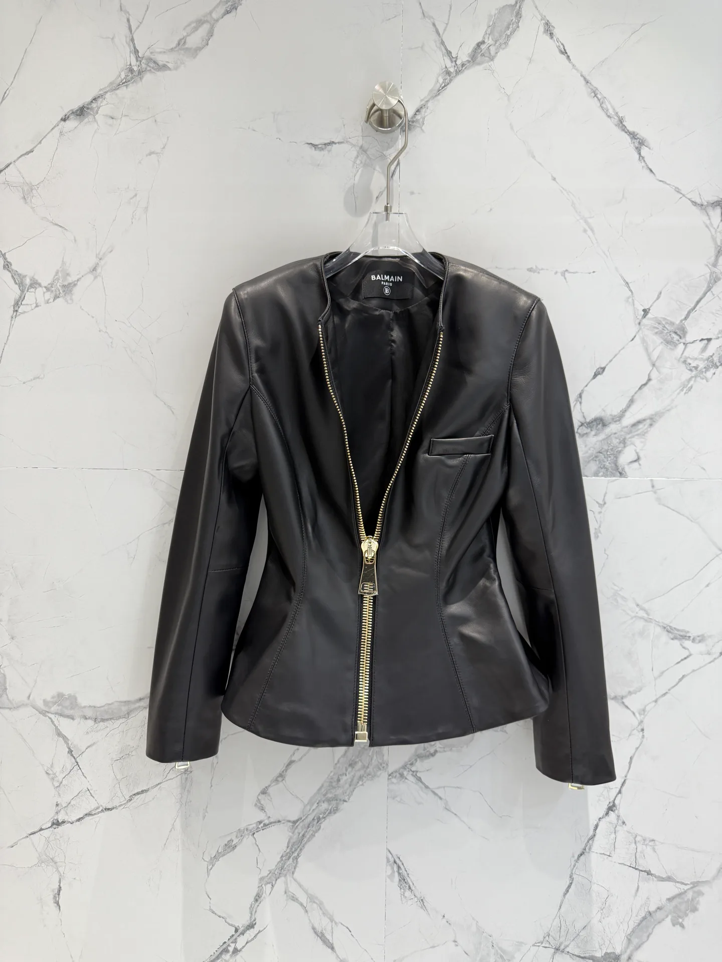 Кожаные Куртки И Дублёнки Женские Balmain 11181120