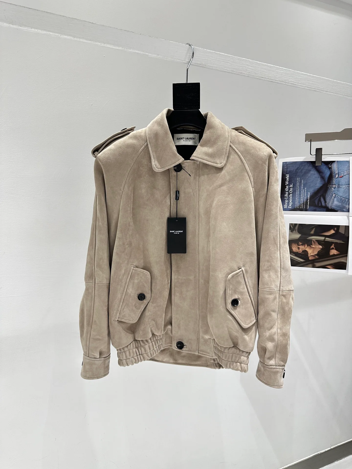 Кожаные Куртки И Дублёнки Женские Saint Laurent 11310668