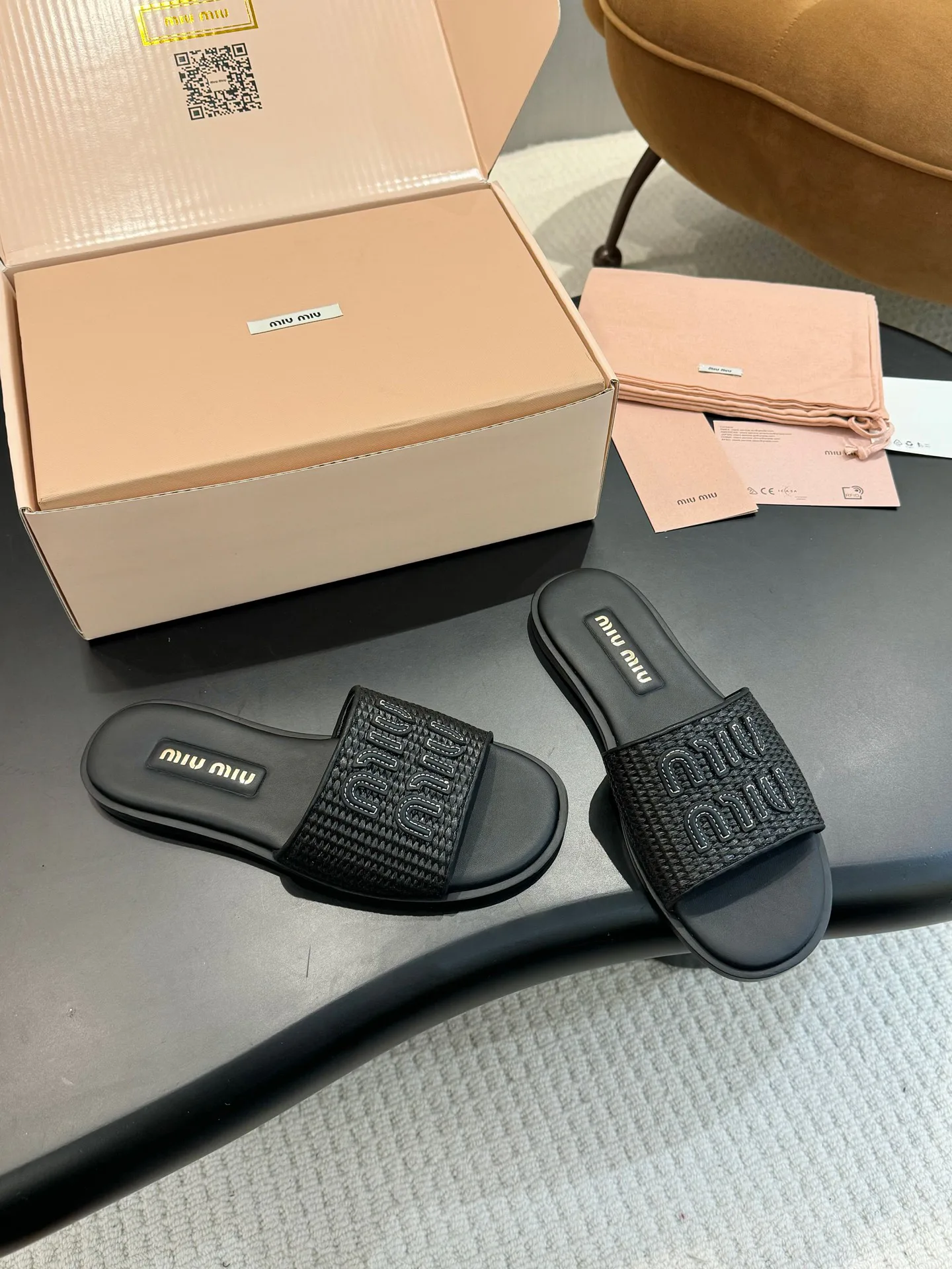 Шлепанцы Женские Miu Miu 11508154