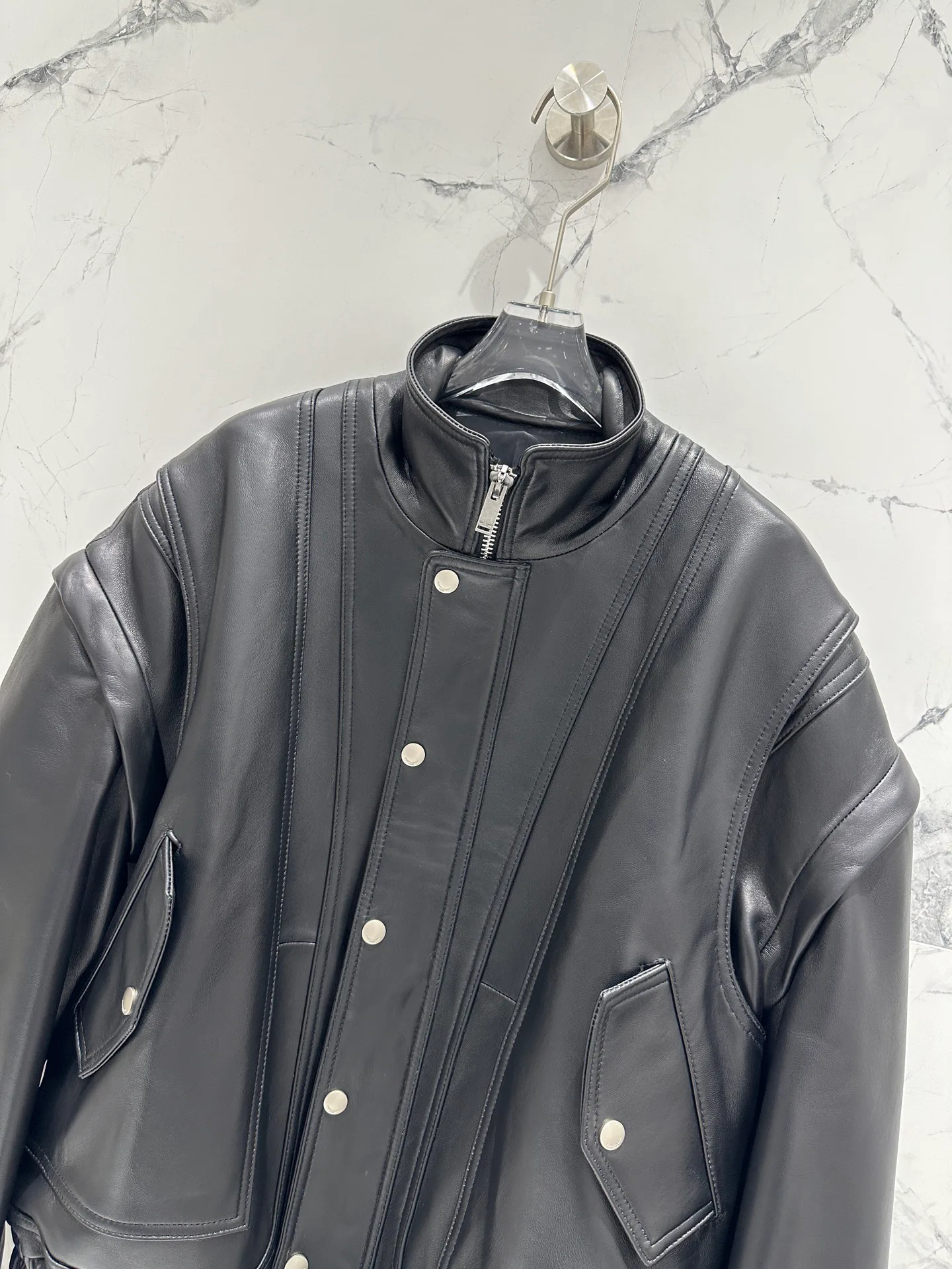 Кожаные Куртки И Дублёнки Женские Saint Laurent 11598146