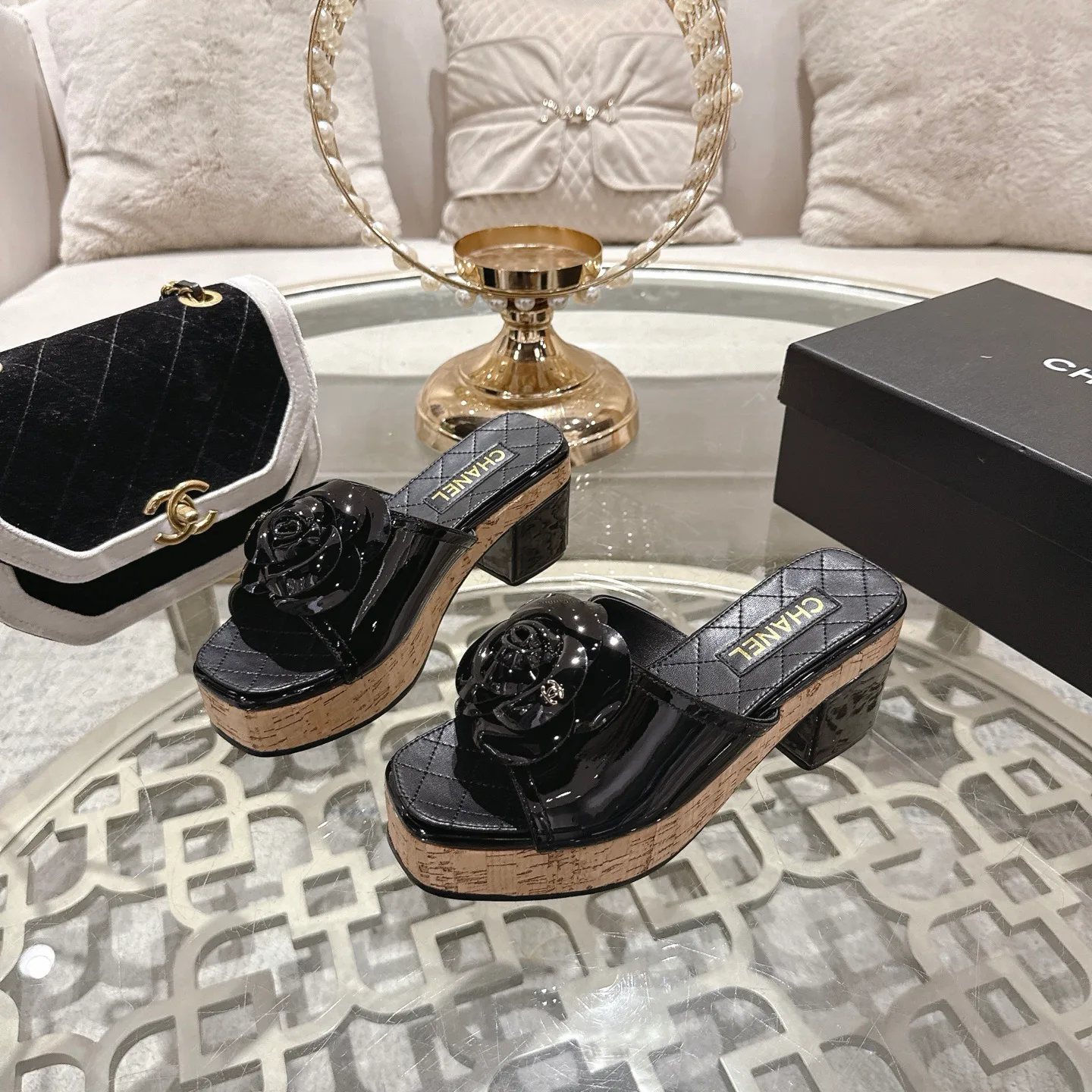 Босоножки Женские Chanel 1529120