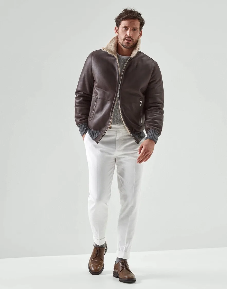 Кожаные Куртки И Дублёнки Женские Brunello Cucinelli 1309614