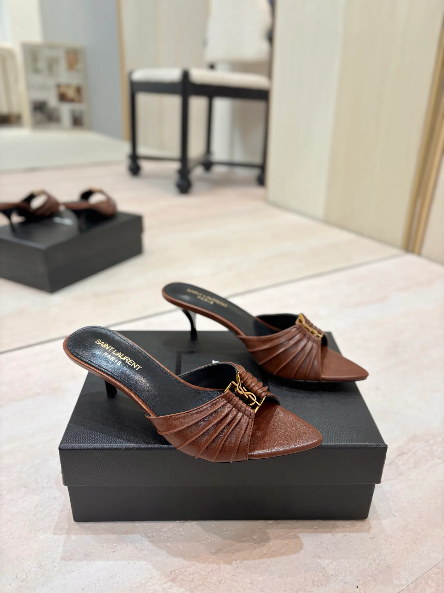 Мюли И Сабо Женские Saint Laurent 17476040