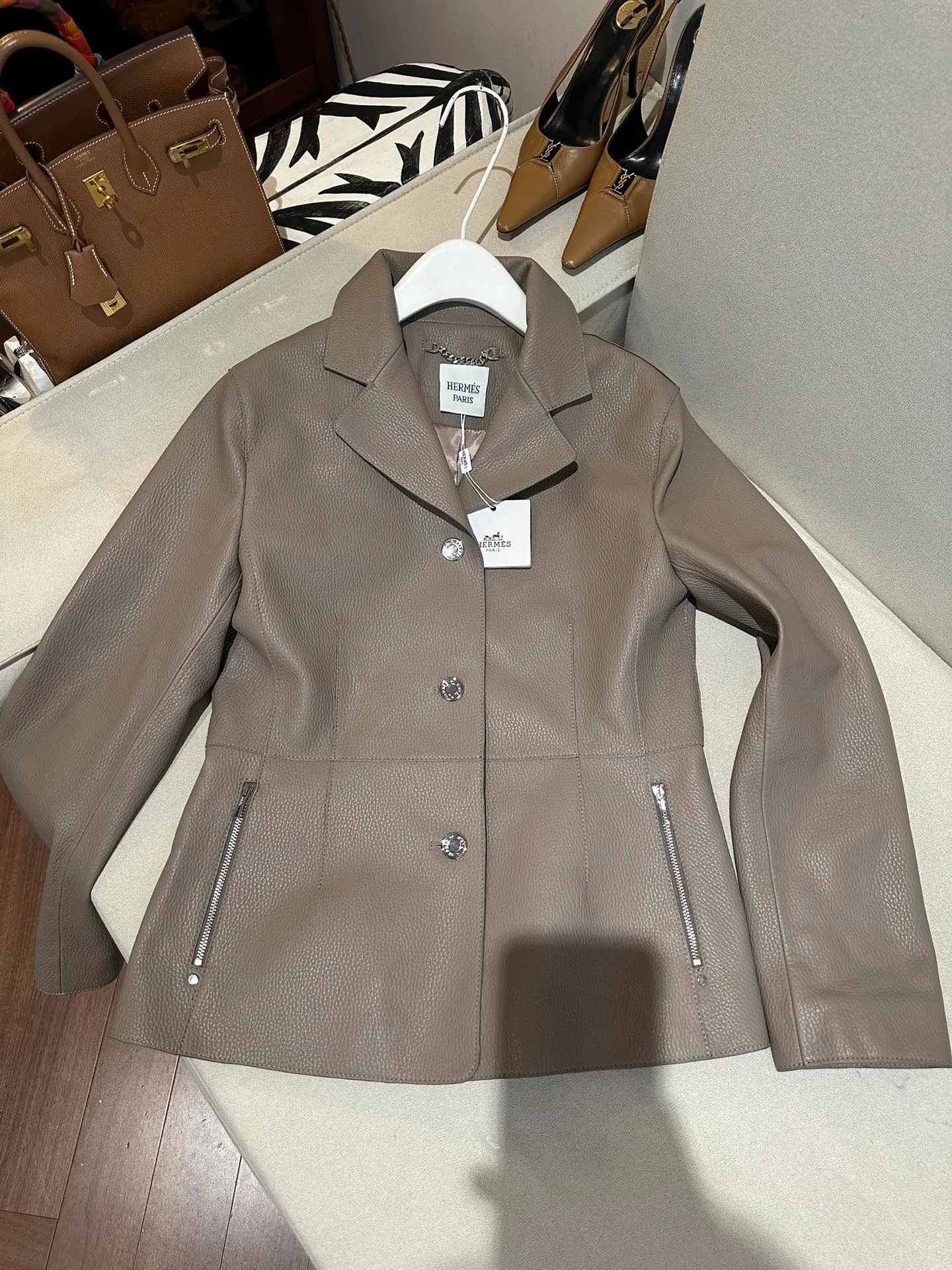 Кожаные Куртки И Дублёнки Женские Hermes 11349929