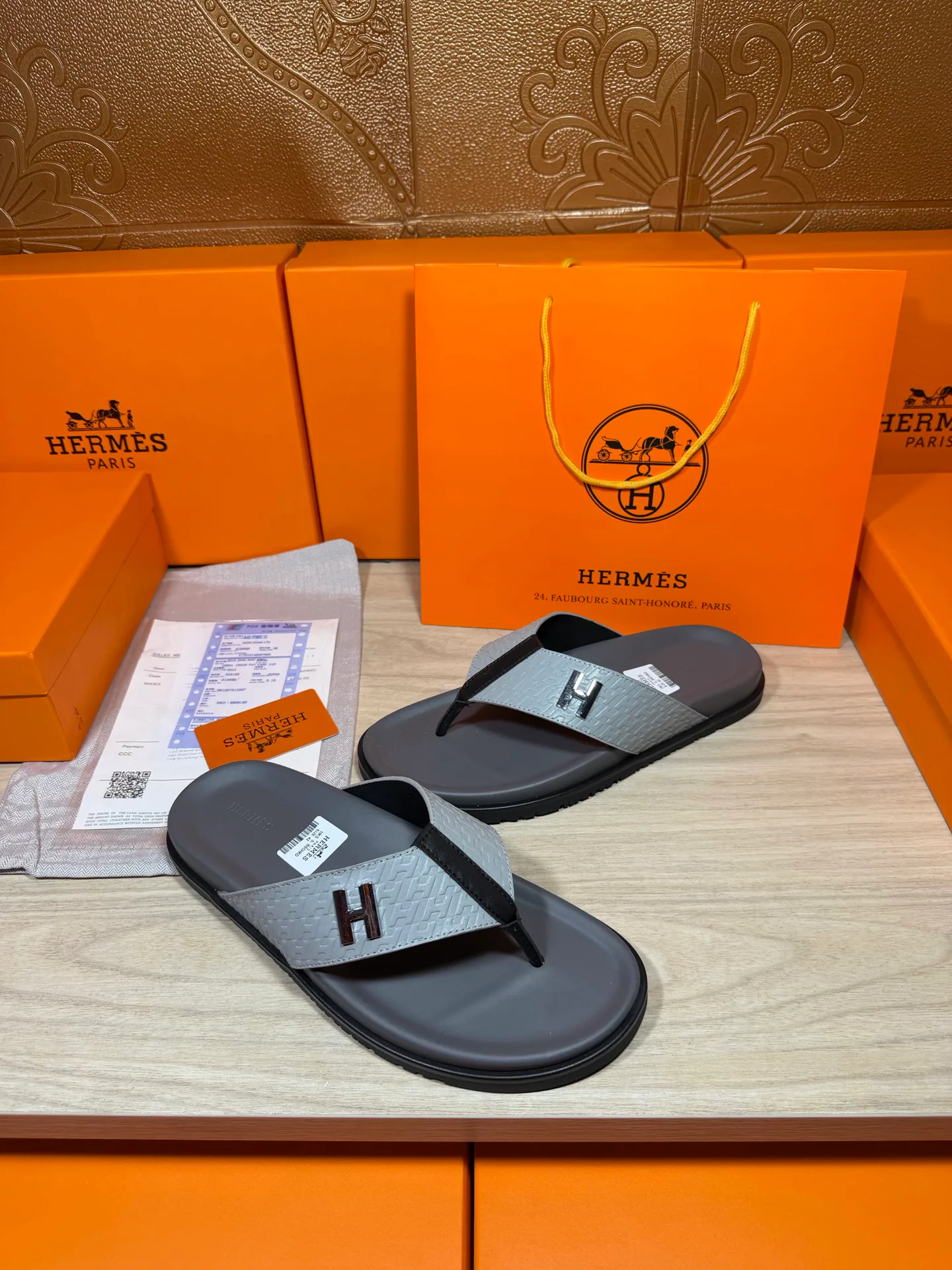 Шлепанцы Мужские Hermes 19414495