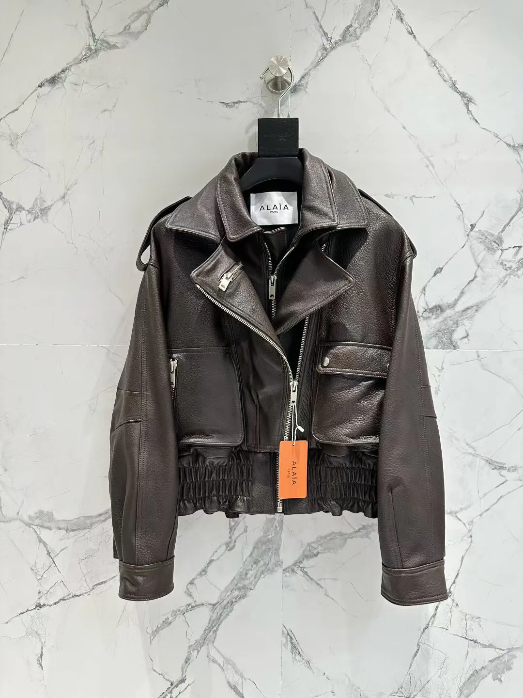 Кожаные Куртки И Дублёнки Женские Alaia 11700500