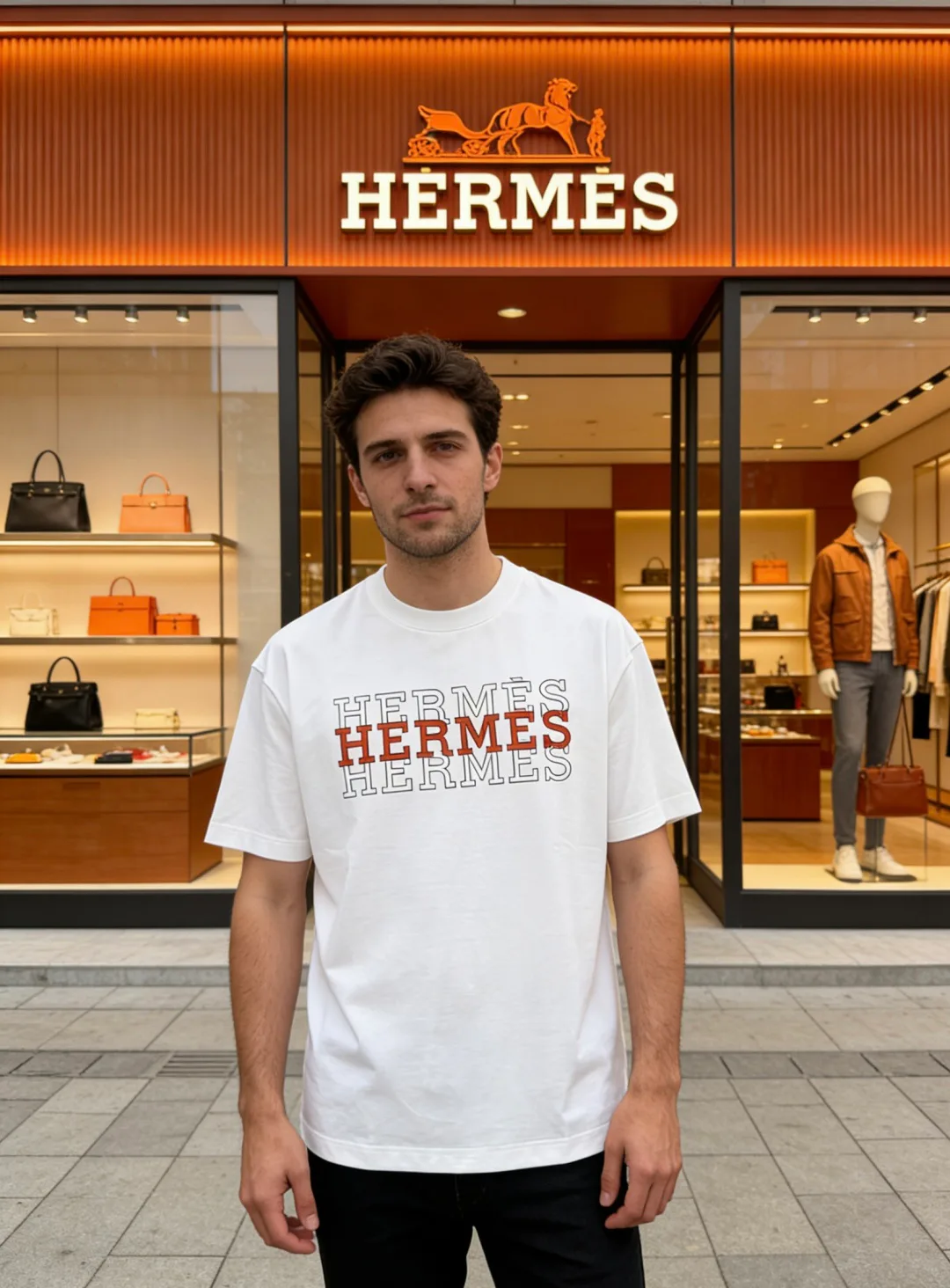 Футболки Мужские Hermes 13442025