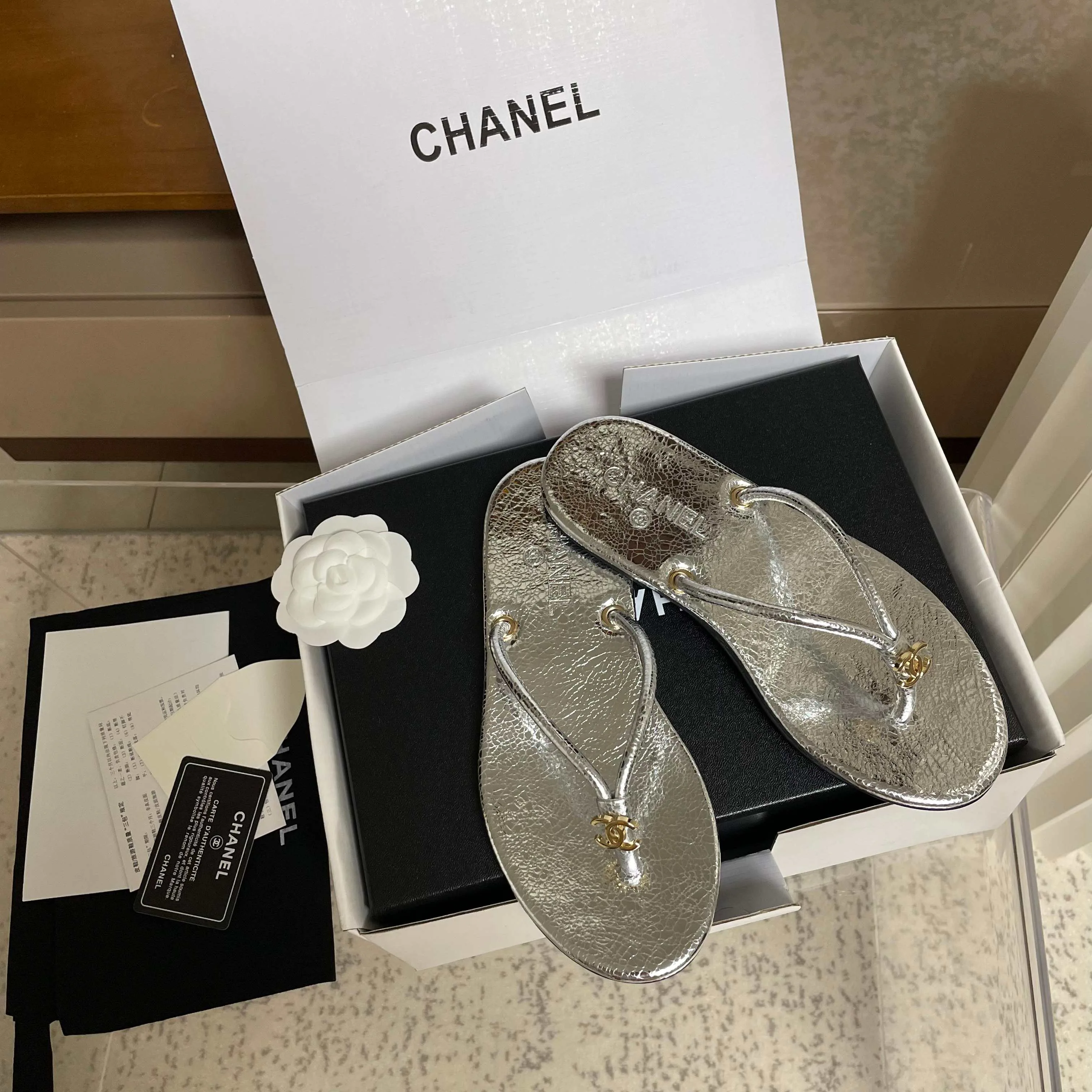 Шлепанцы Женские Chanel 11893462