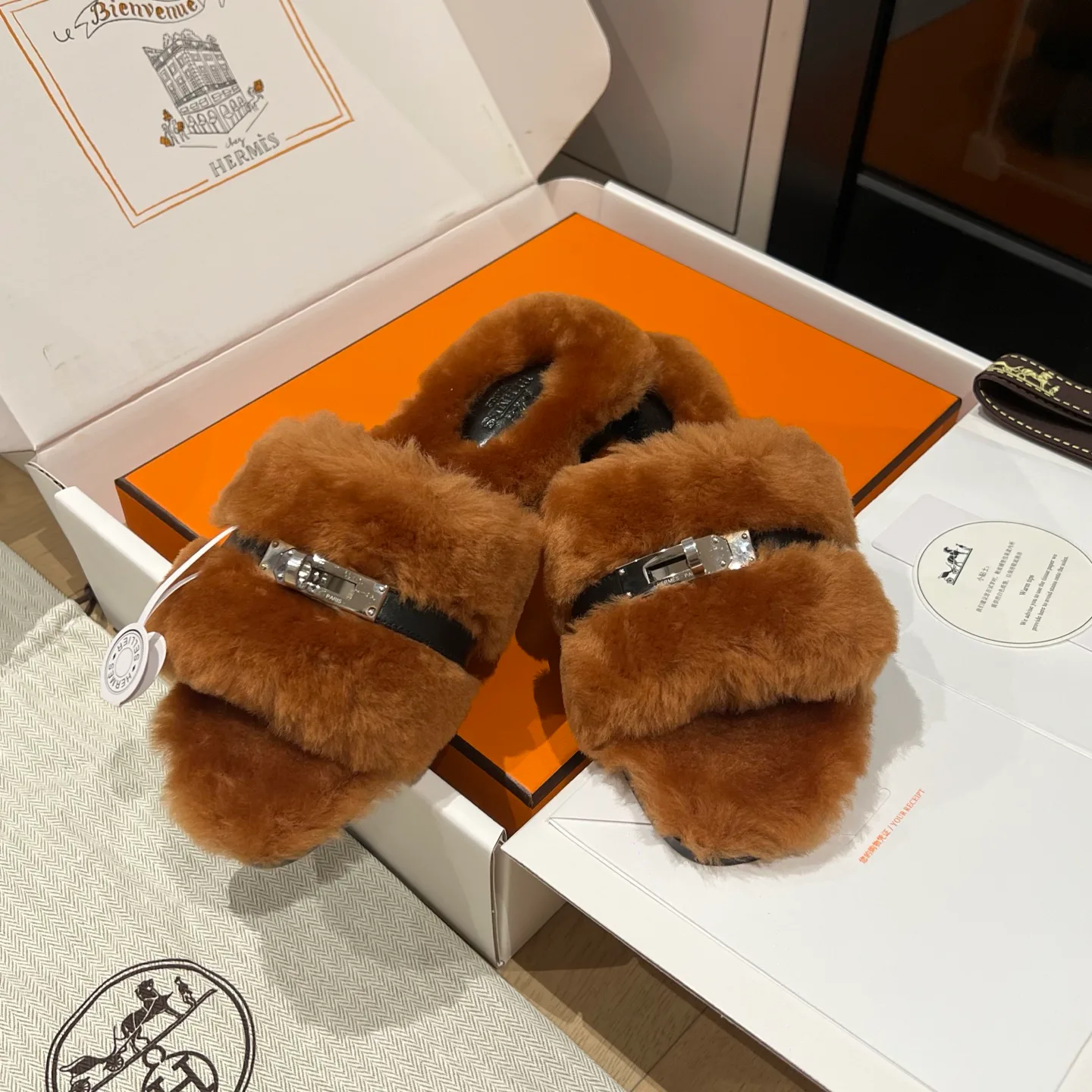 Тапочки Женские Hermes 584155