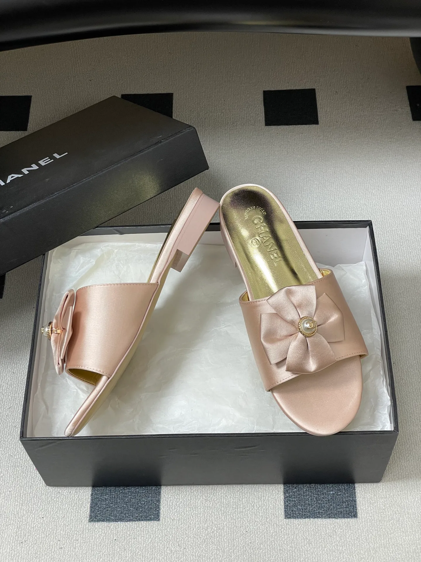 Шлепанцы Женские Chanel 1159676