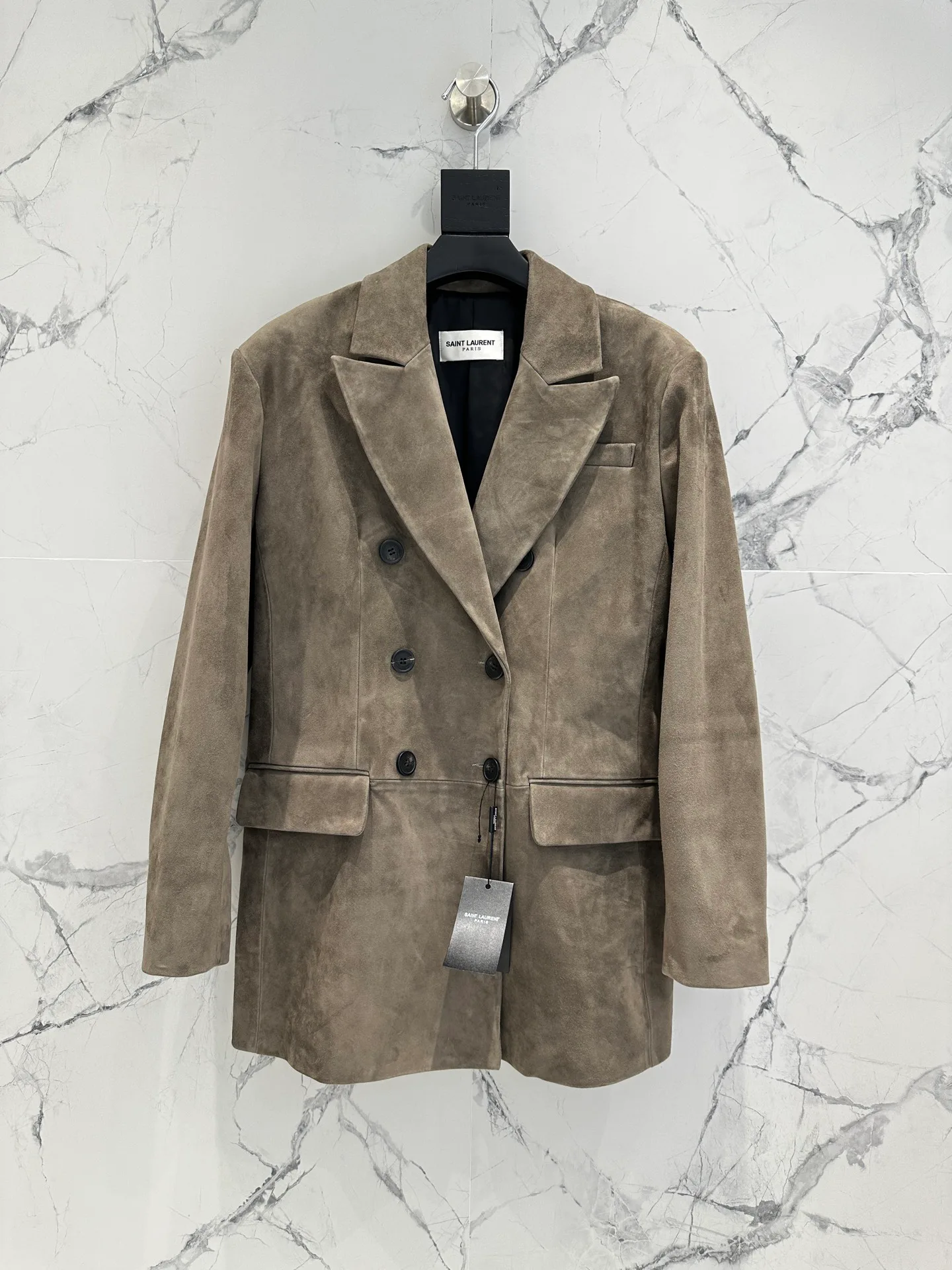 Кожаные Куртки И Дублёнки Женские Saint Laurent 12717877