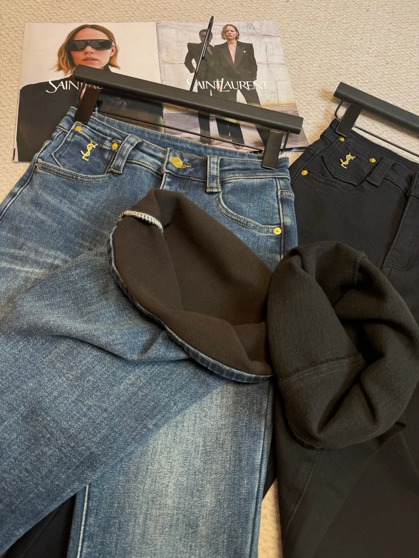 Джинсы Женские Saint Laurent 19588885