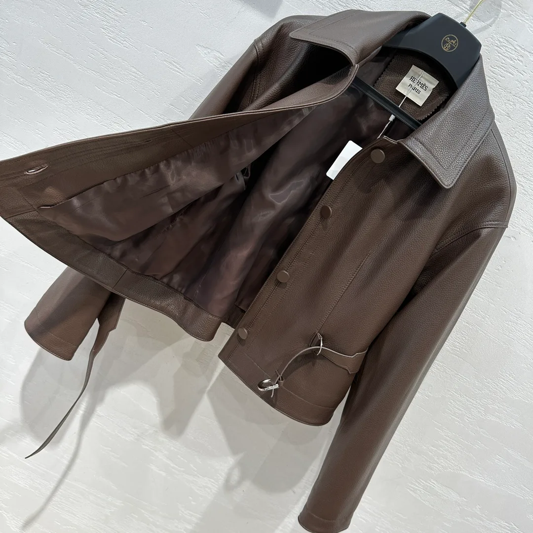 Кожаные Куртки И Дублёнки Женские Hermes 10037685