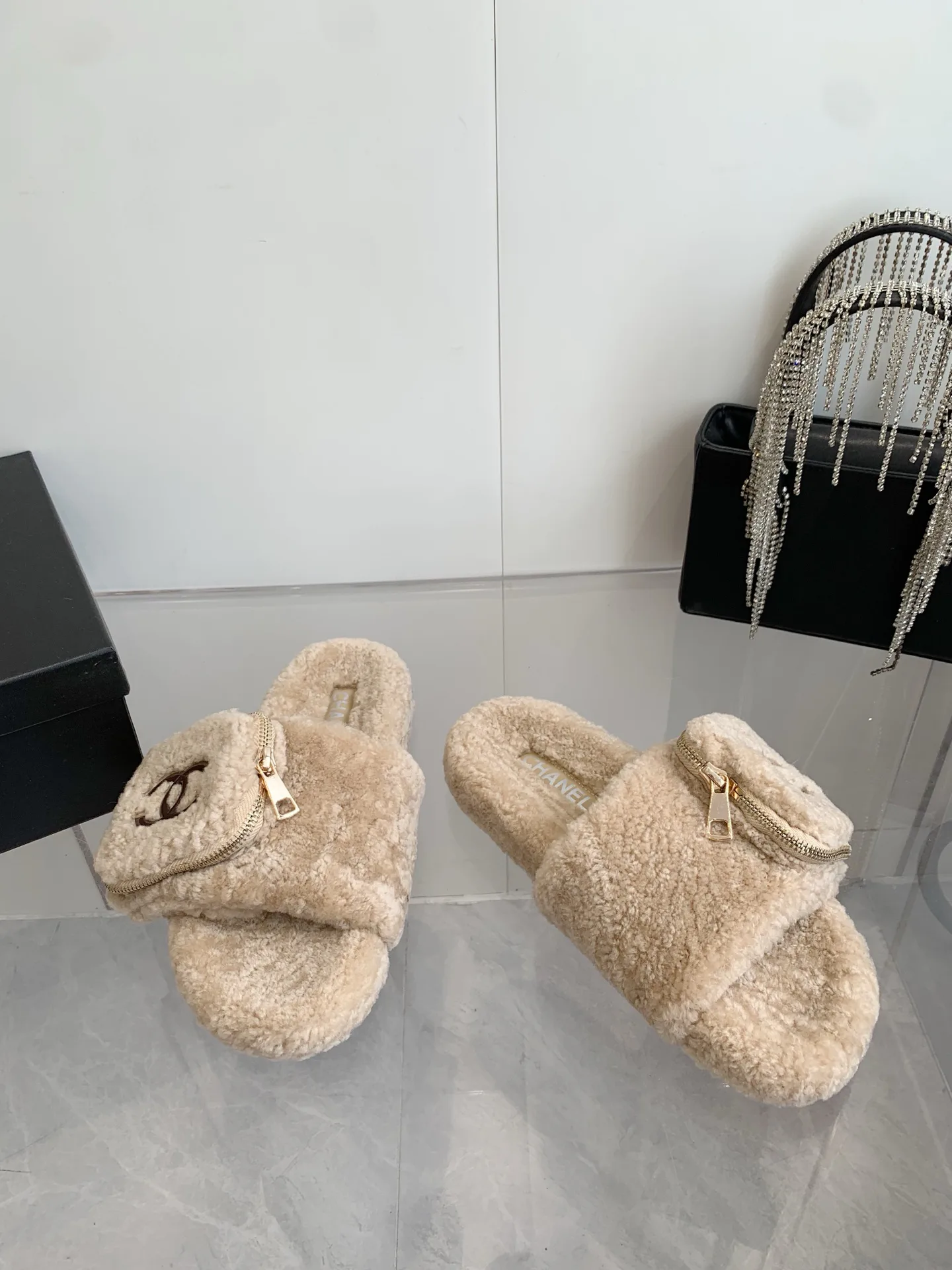 Тапочки Женские Chanel 65594