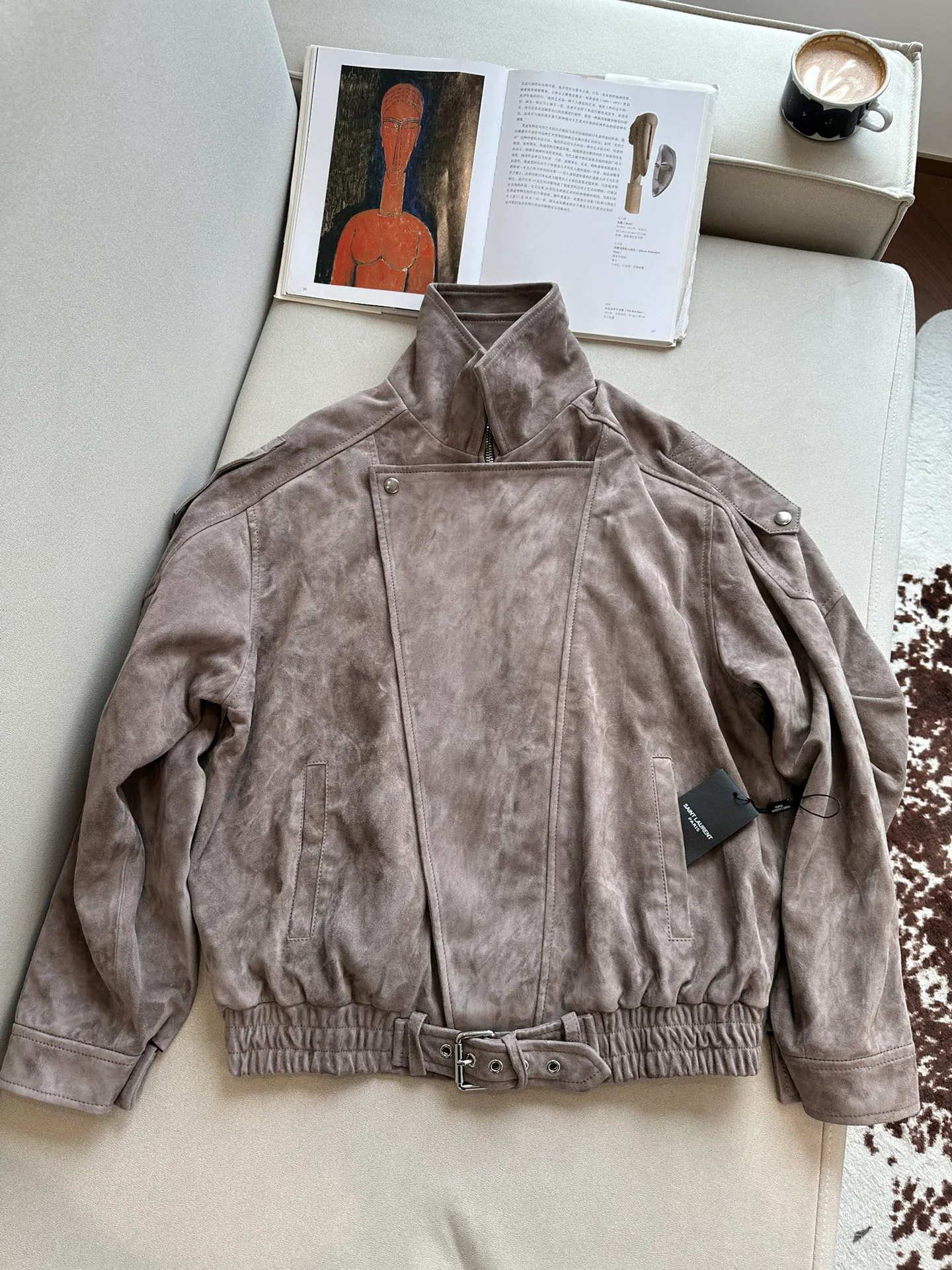 Кожаные Куртки И Дублёнки Женские Saint Laurent 11518133