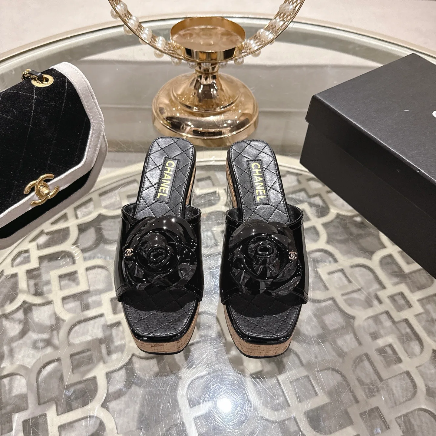 Босоножки Женские Chanel 1529120