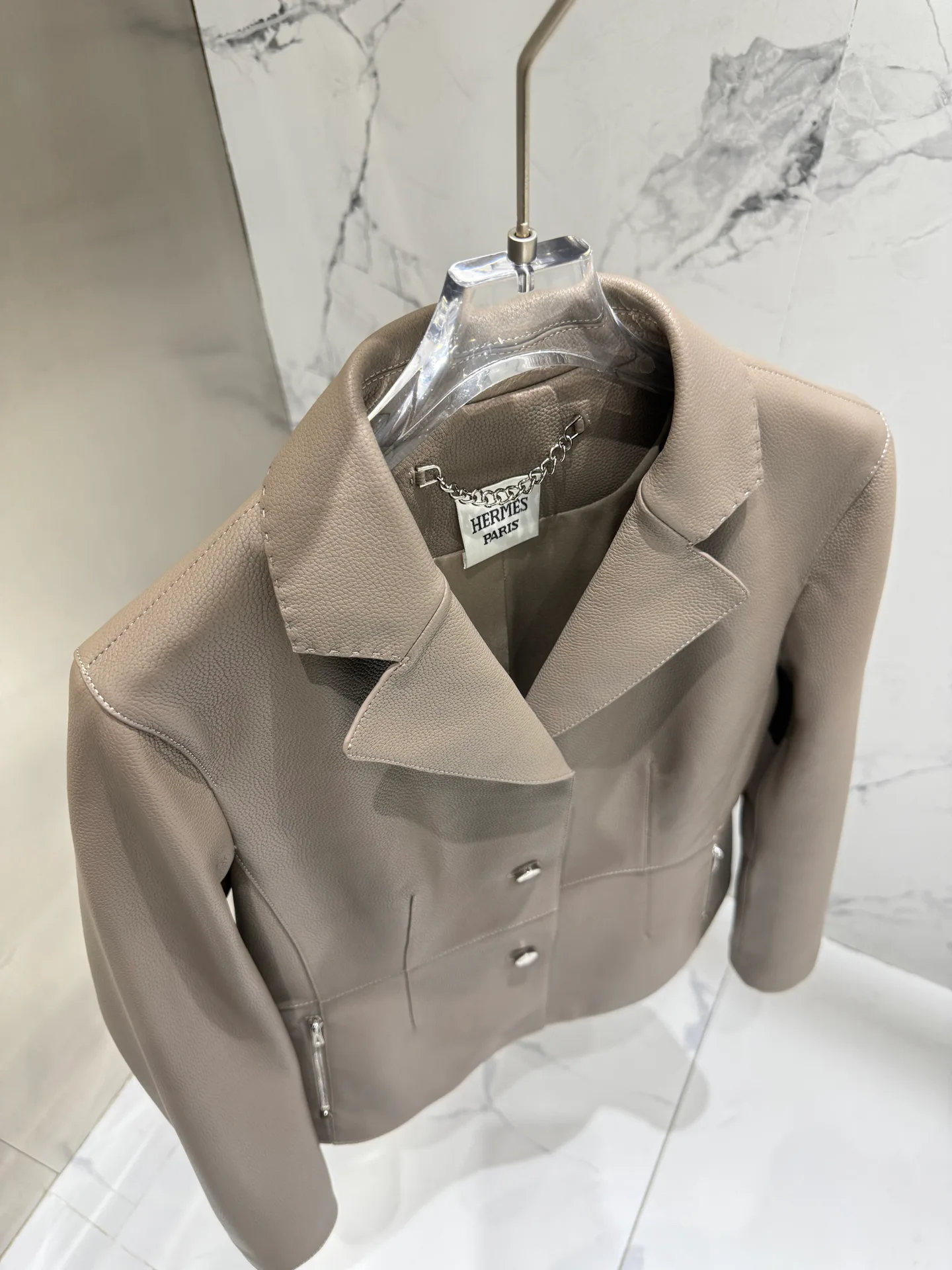 Кожаные Куртки И Дублёнки Женские Hermes 17823587