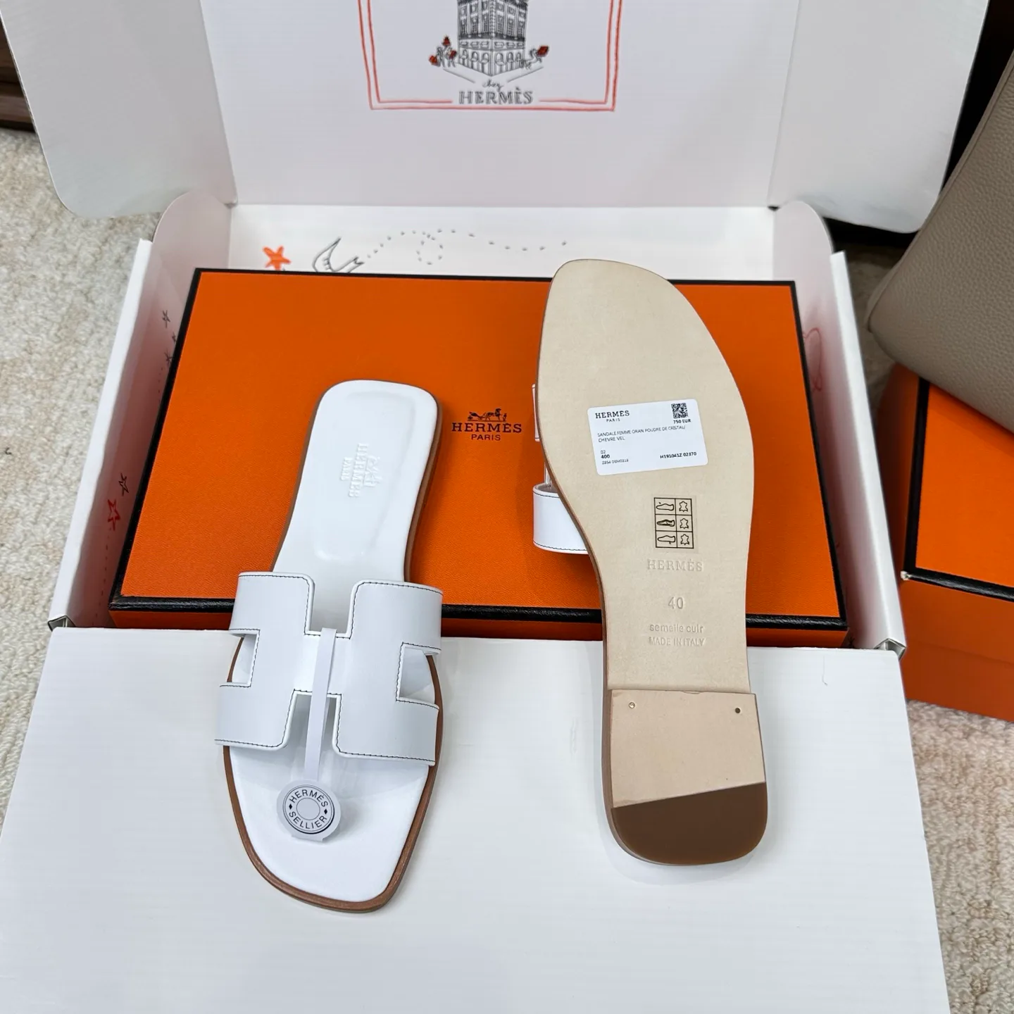 Шлепанцы Женские Hermes 3043274