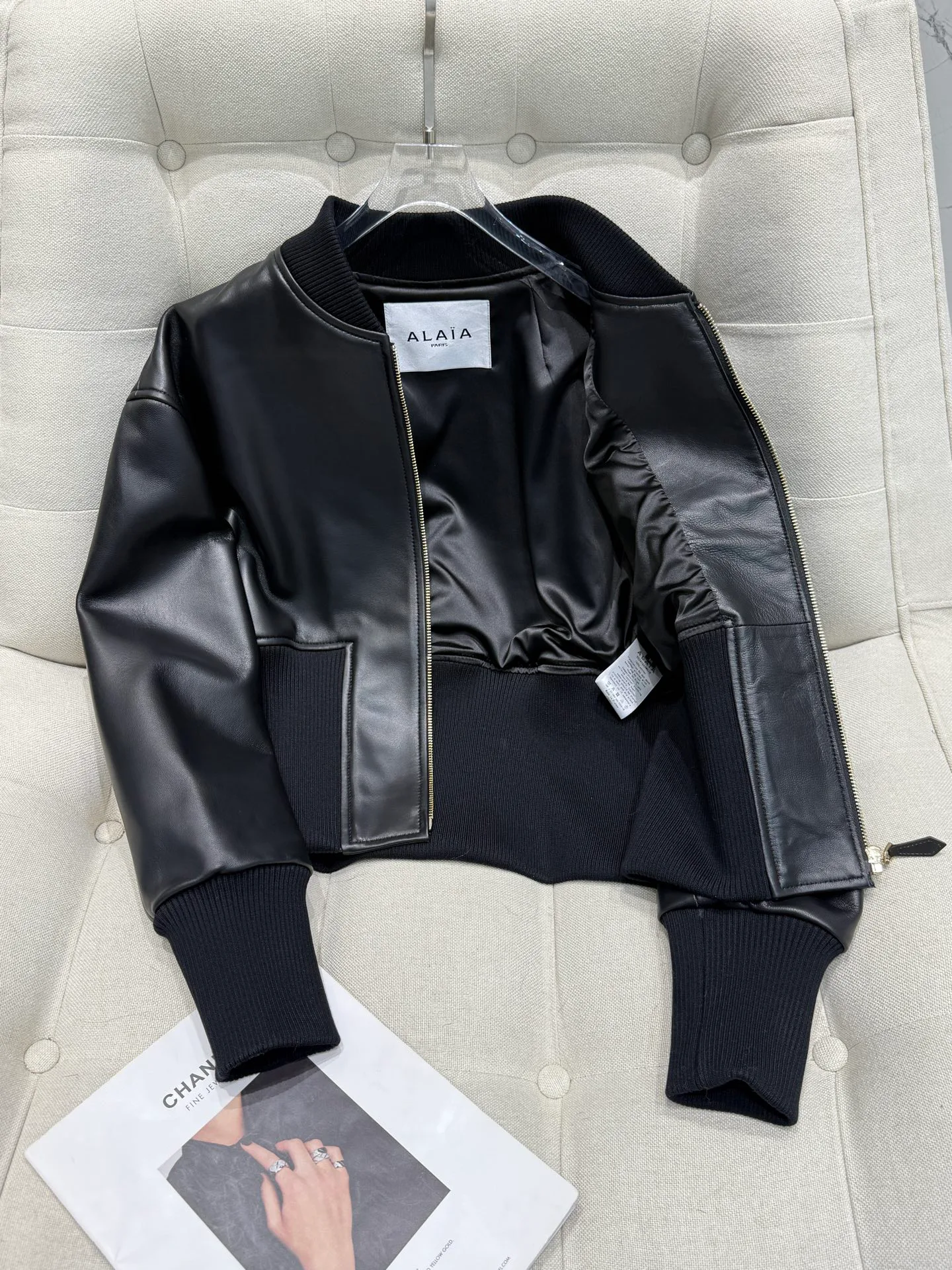 Кожаные Куртки И Дублёнки Женские Alaia 10624727