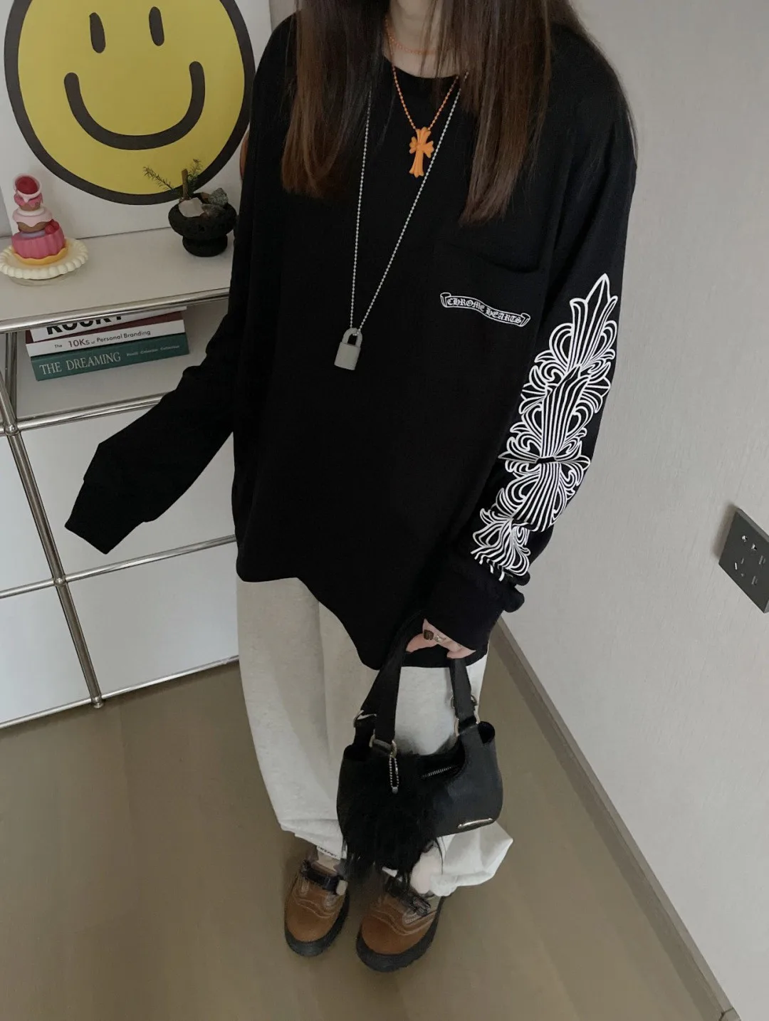 Лонгсливы Мужские Chrome Hearts 11399340