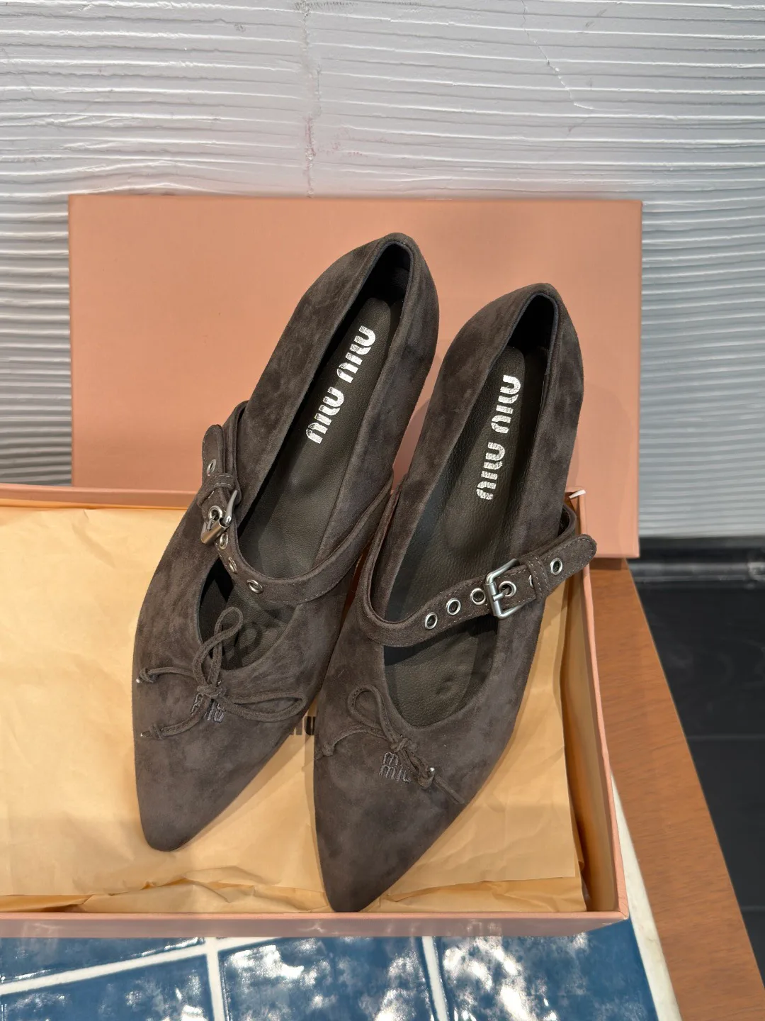 Балетки Женские Miu Miu 18125393