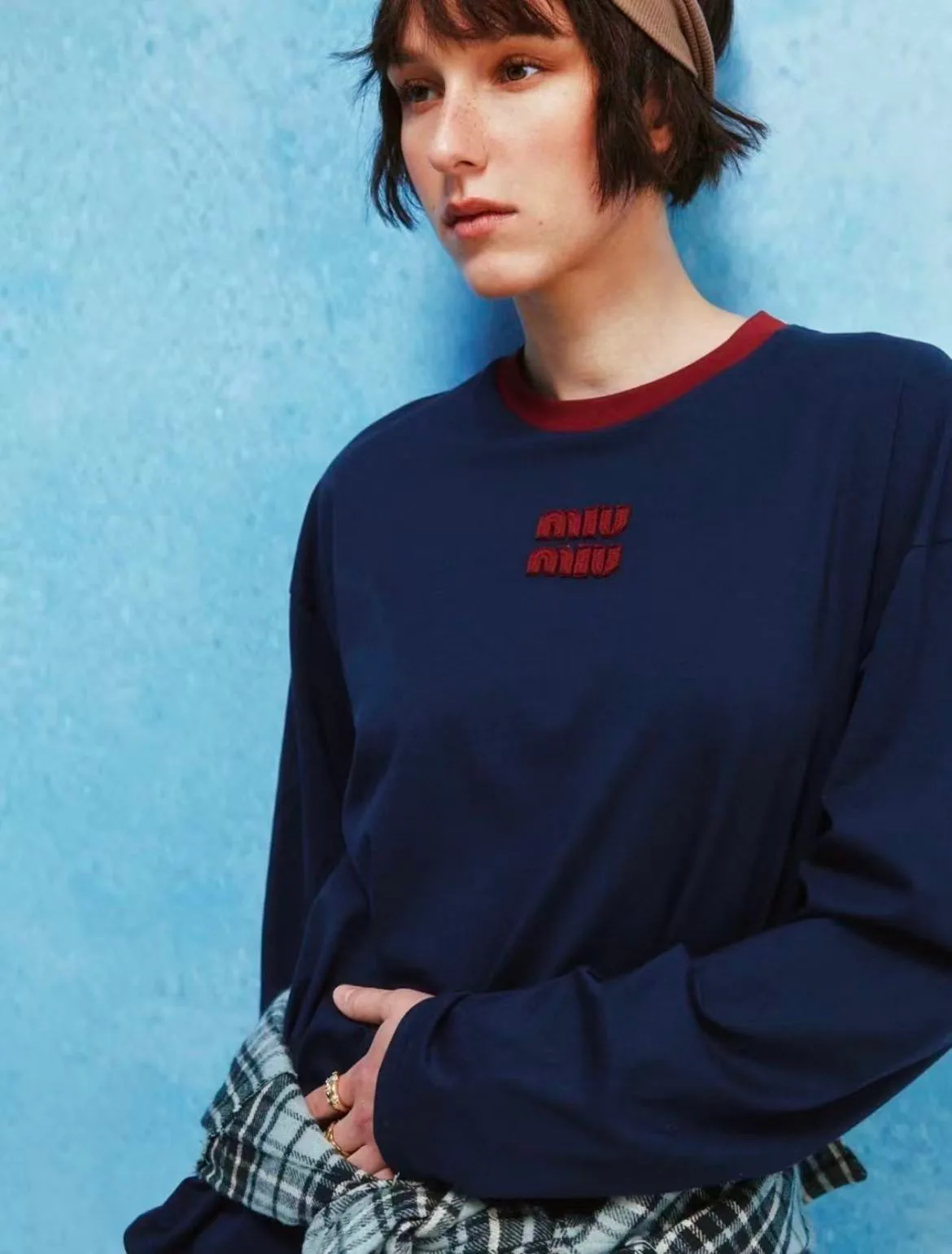 Лонгсливы Женские Miu Miu 5067809