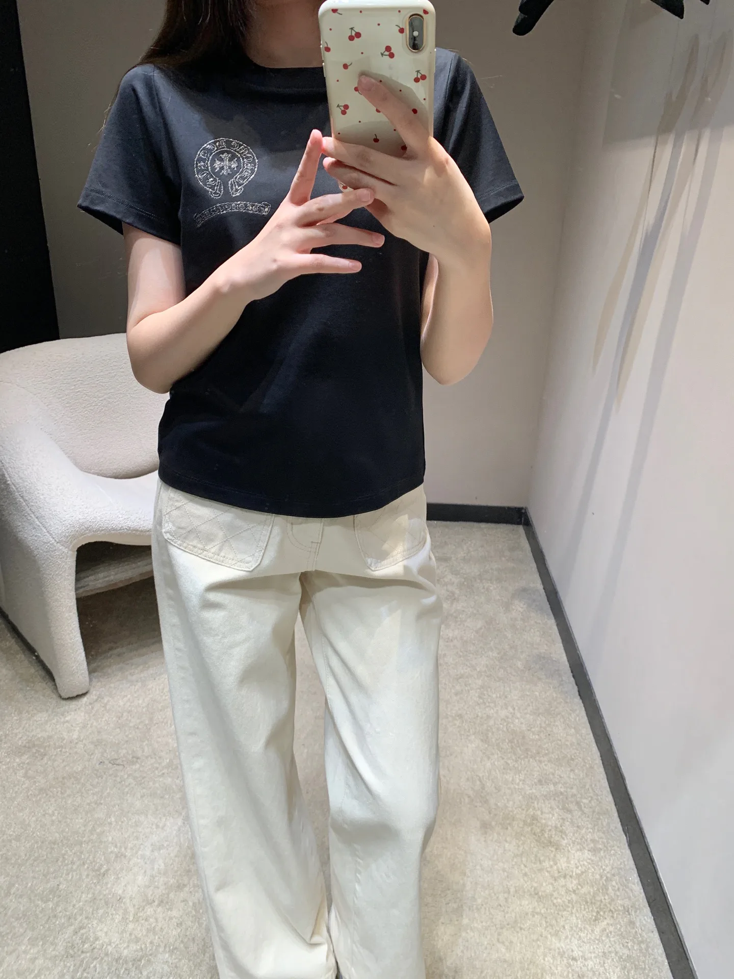 Футболки Женские Chrome Hearts 2292593