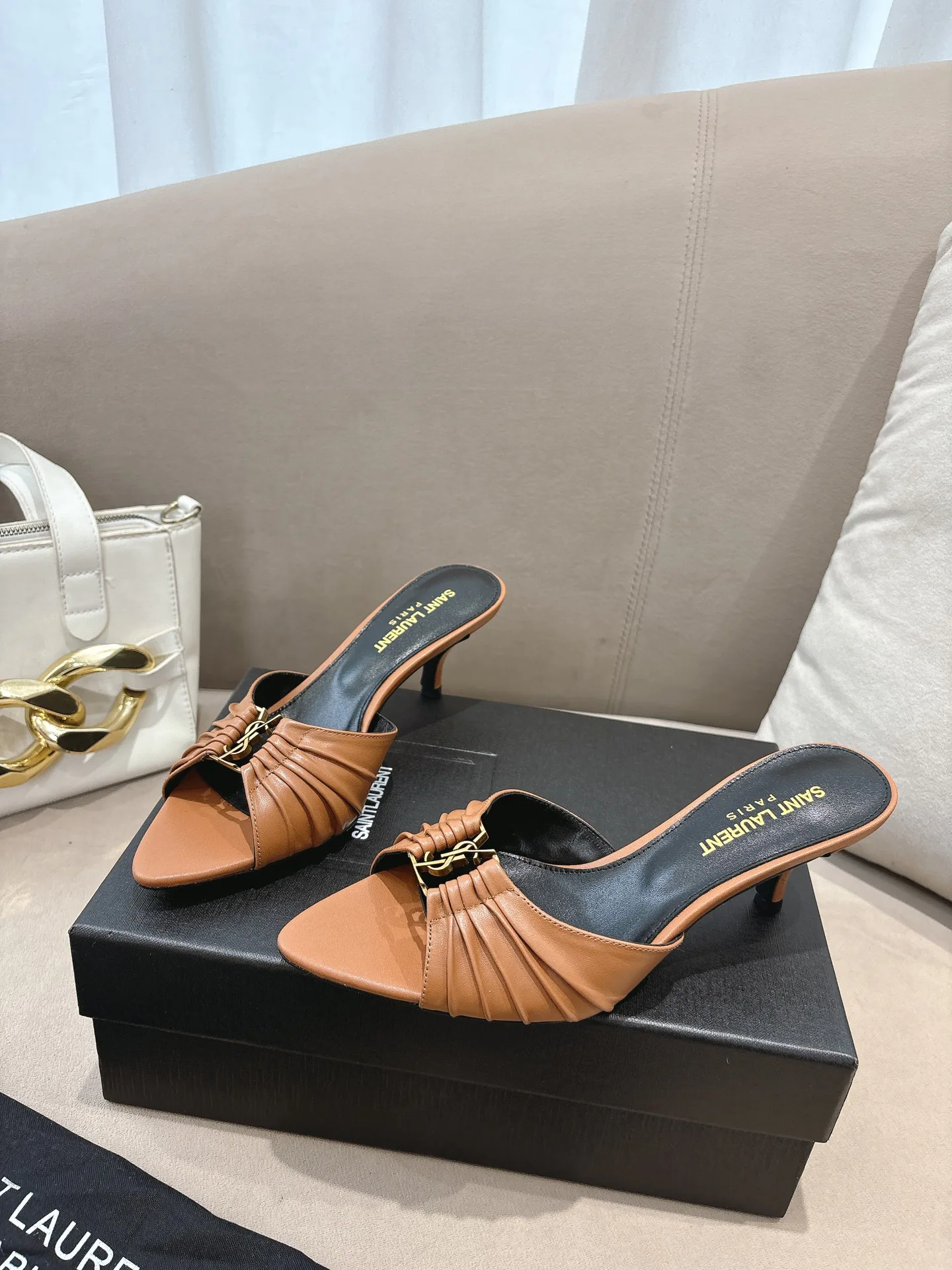 Мюли И Сабо Женские Saint Laurent 12815332